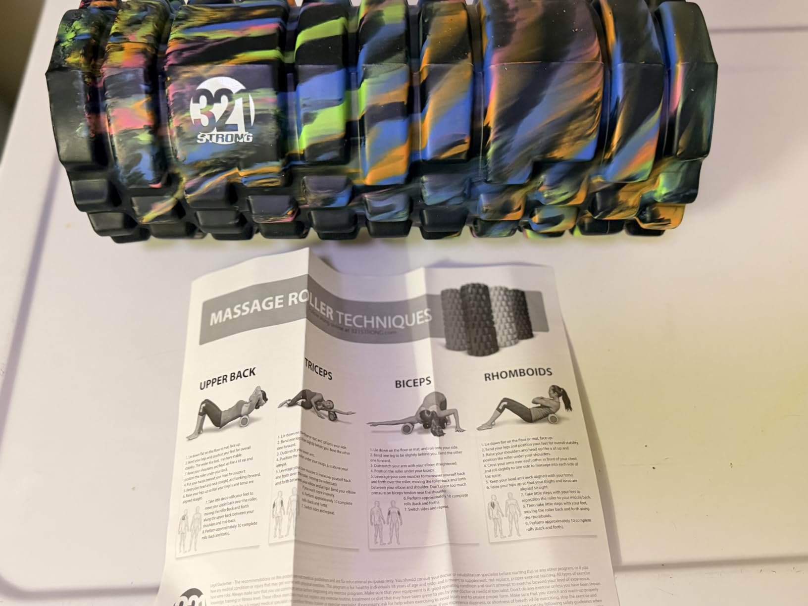 321 STRONG Patented 3-Zone Massage Roller, Medium Density for Exercise customer photo 1