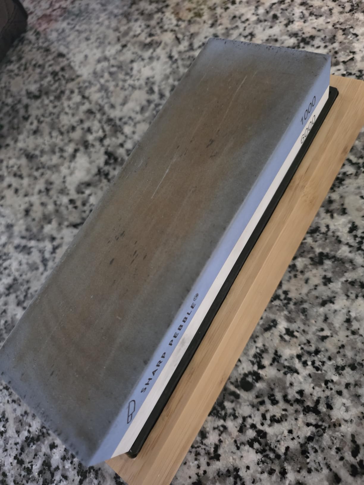 Sharp Pebble Whetstone Knife Sharpener – 1000/6000 Grit Sharpening Stone customer photo 1