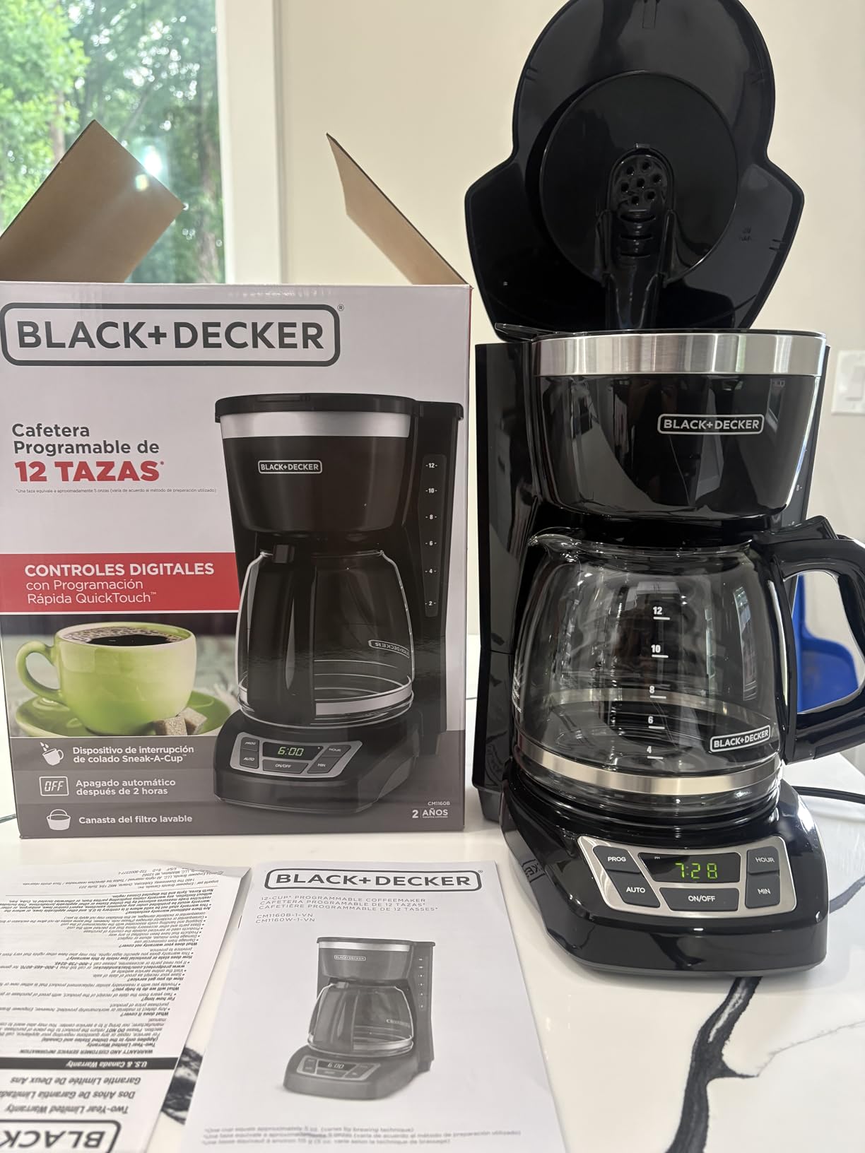 BLACK+DECKER 12-Cup Drip Coffee Maker with Vortex Brewing customer photo 1