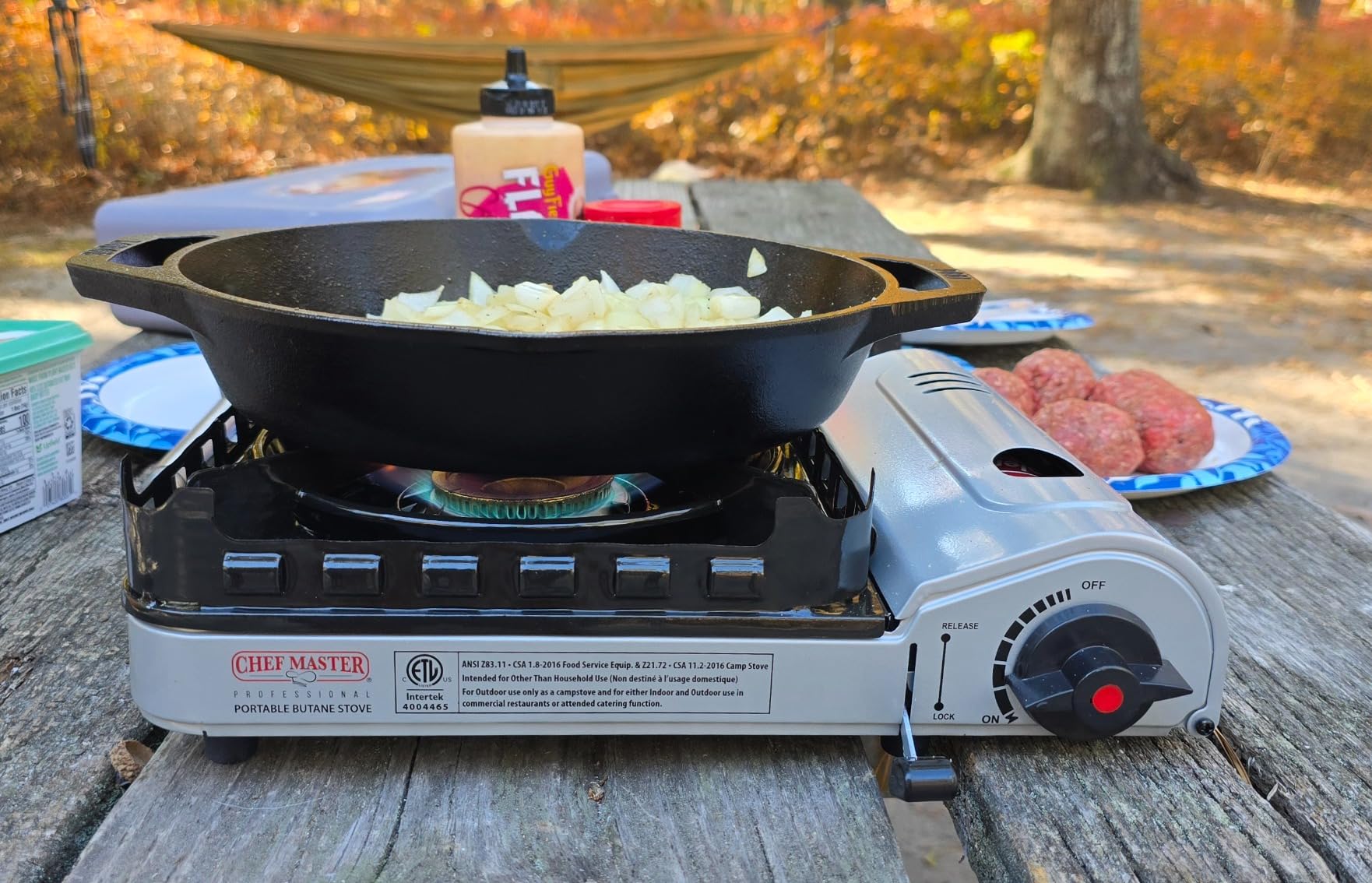 Chef Master Portable Butane Camping Stove, Backpacking Burner, 15,000 BTU customer photo 1