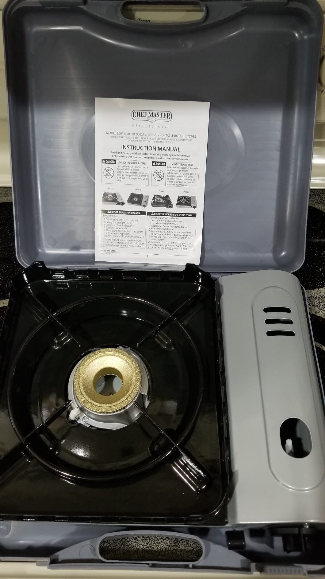 Chef Master Portable Butane Camping Stove, Backpacking Burner, 15,000 BTU customer photo 2