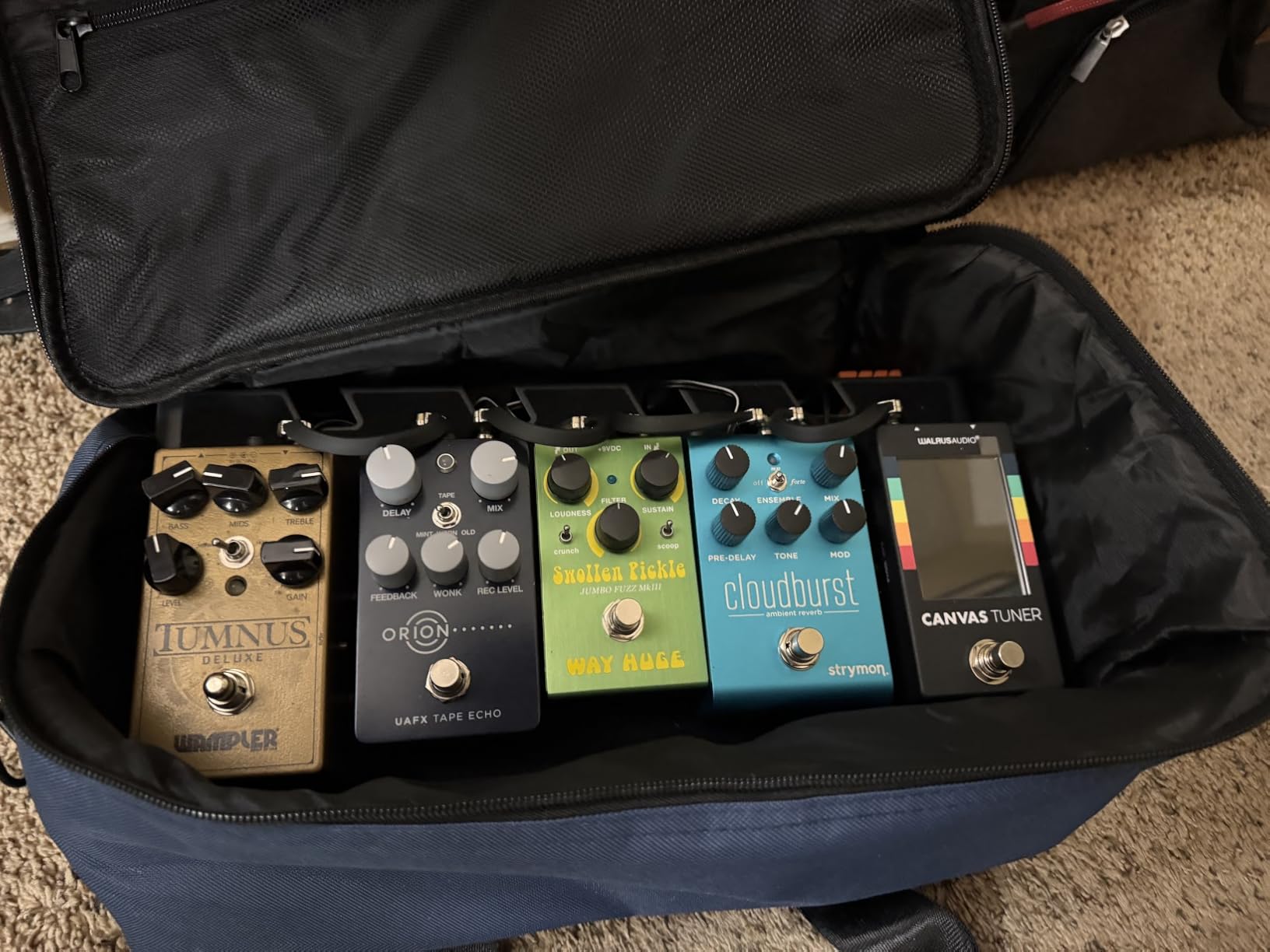 Donner DB-3 Guitar Pedal Board, Aluminum, 20 x 11.4 x 4 in, Bag customer photo 1