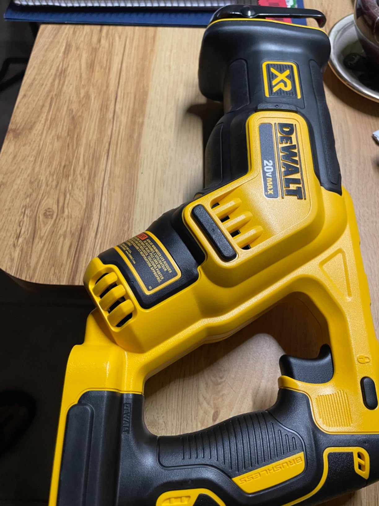DEWALT 20V MAX XR Reciprocating Saw Cordless, Brushless, Compact,Variable Speed, Pivoting Head, LED Light, Tool Only (DCS367B) customer photo 1