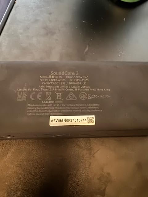Anker soundcore 2 Portable Bluetooth Speaker, Stereo Sound, IPX7 customer photo 1