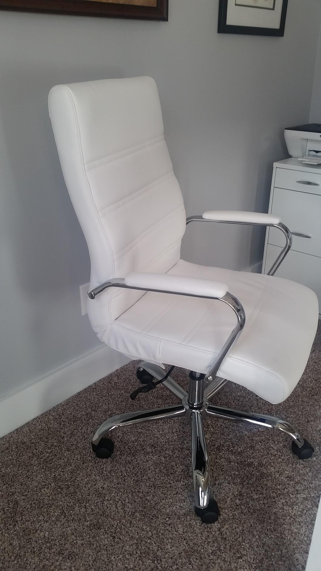 Flash Furniture High Back Office Chair - High Back LeatherSoft Executive Office Swivel Chair with Wheels customer photo 1