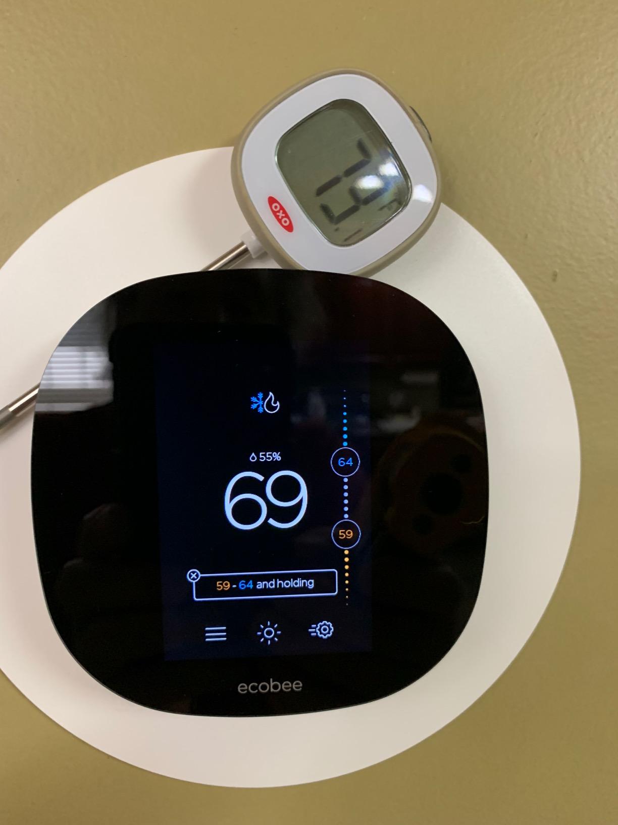 ecobee3 Lite Smart Thermostat - Programmable Wifi Thermostat - Works with Siri, Alexa, Google Assistant - Energy Star Certified - DIY Install, Black customer photo 2