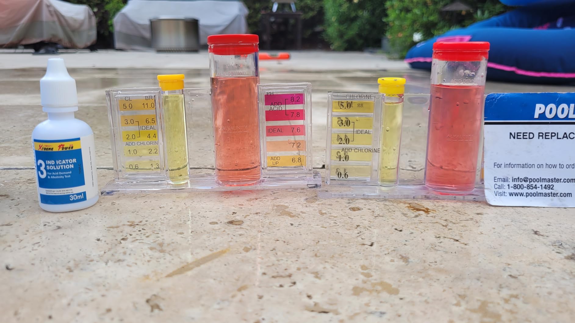 XtremepowerUS 5-Way Swimming Pool Test Kit pH, Chlorine, Bromine, Alkalinity Chemistry Testing with Case Spa, Inground Above Ground Pool Residential customer photo 1