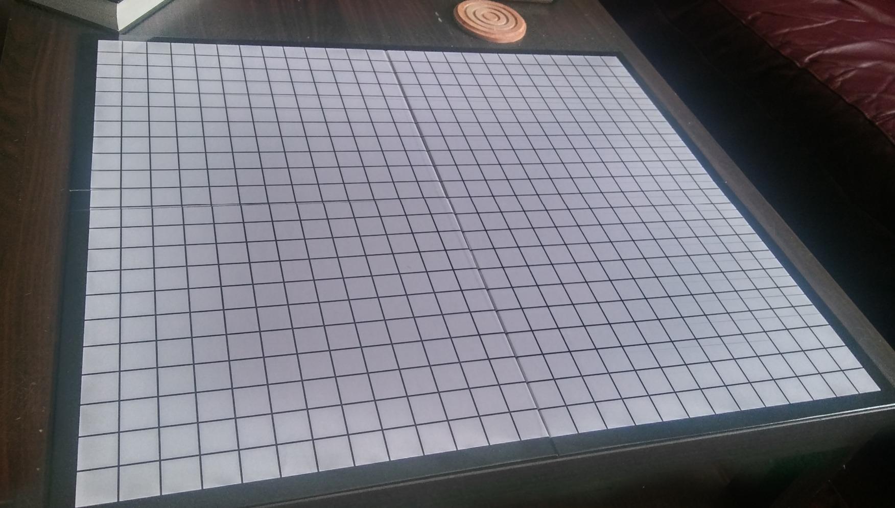 The Authentic Role-Playing Game Board by Hexers, Mat Alternative, Compatible with Dungeons and Dragons D&D DND Pathfinder RPG, 27x23 inches, 1 inch Square and Hexes Battle Grid, Foldable & Dry Erase customer photo 1