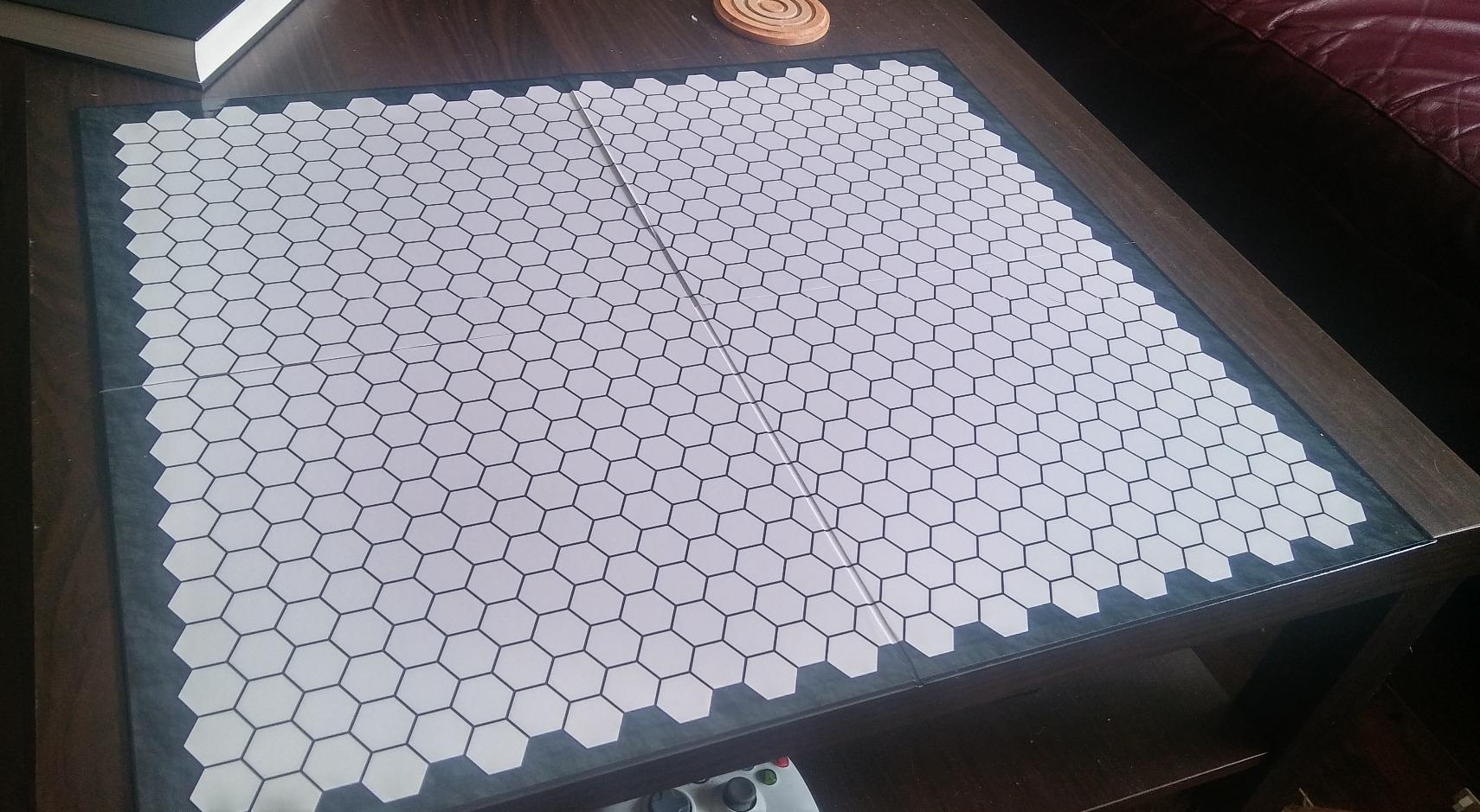 The Authentic Role-Playing Game Board by Hexers, Mat Alternative, Compatible with Dungeons and Dragons D&D DND Pathfinder RPG, 27x23 inches, 1 inch Square and Hexes Battle Grid, Foldable & Dry Erase customer photo 2