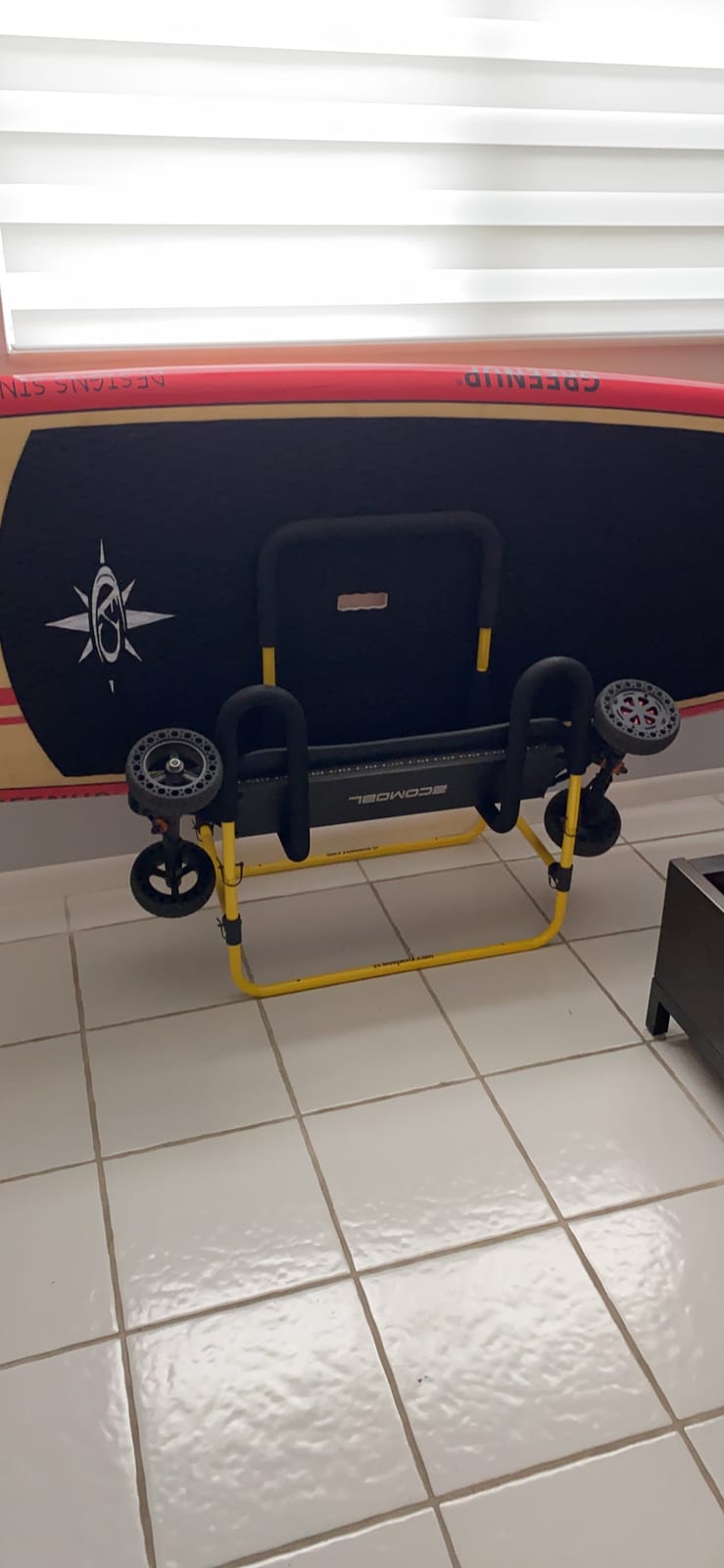 Suspenz Double-Up SUP Stand, Holds 2 Stand Up Paddle Boards or Surfboards, Yellow (22-9936) customer photo 1