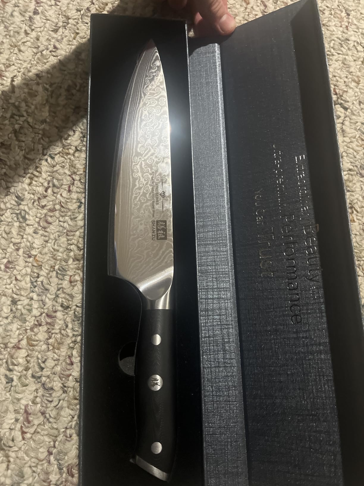 SHAN ZU Chef Knife 8 Inch Japanese Steel Damascus Kitchen Knife customer photo 1