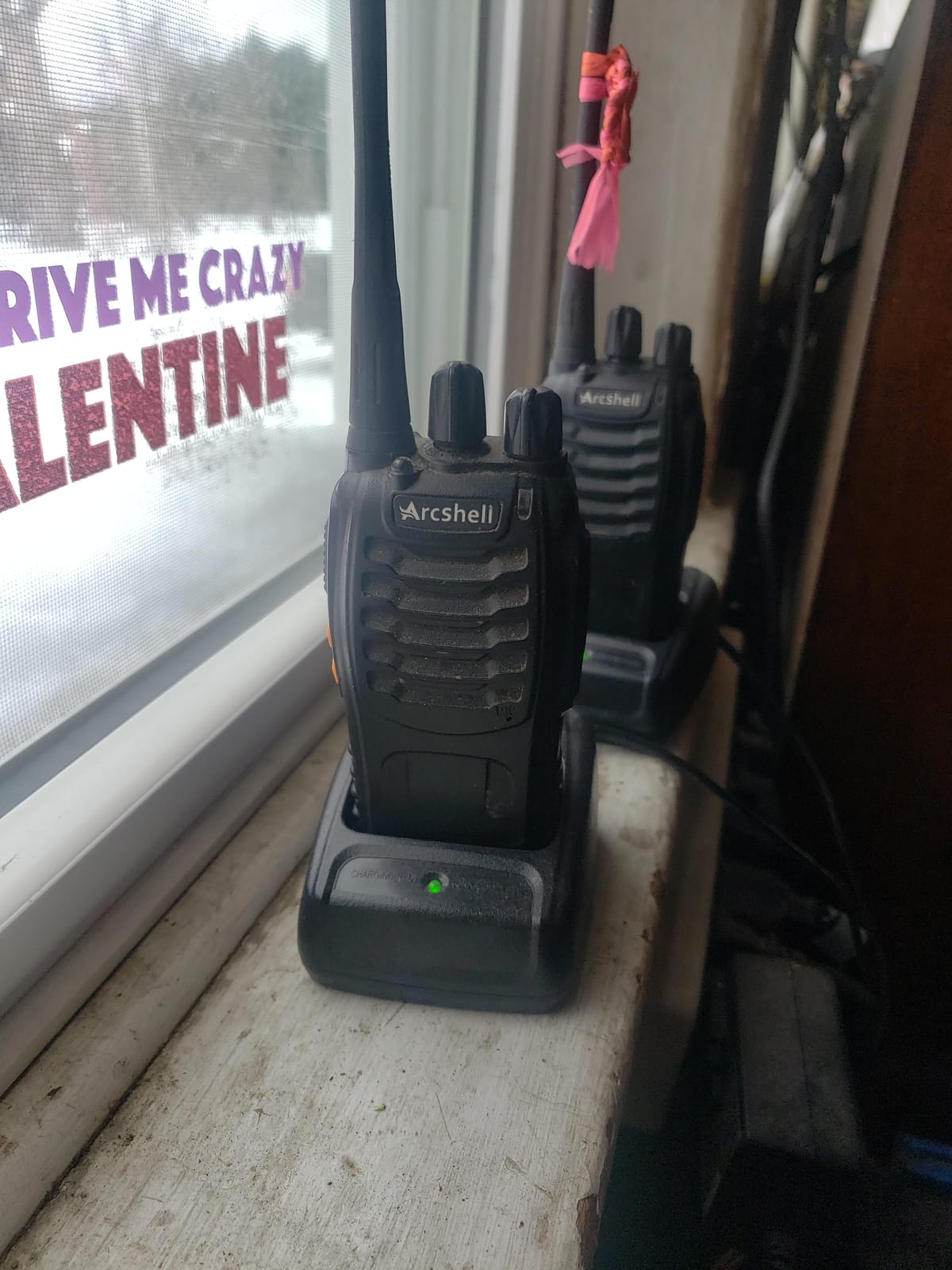 Rechargeable Long Range Two-Way Radios with Earpiece 2 Pack Arcshell AR-5 Walkie Talkies Li-ion Battery and Charger Included customer photo 1