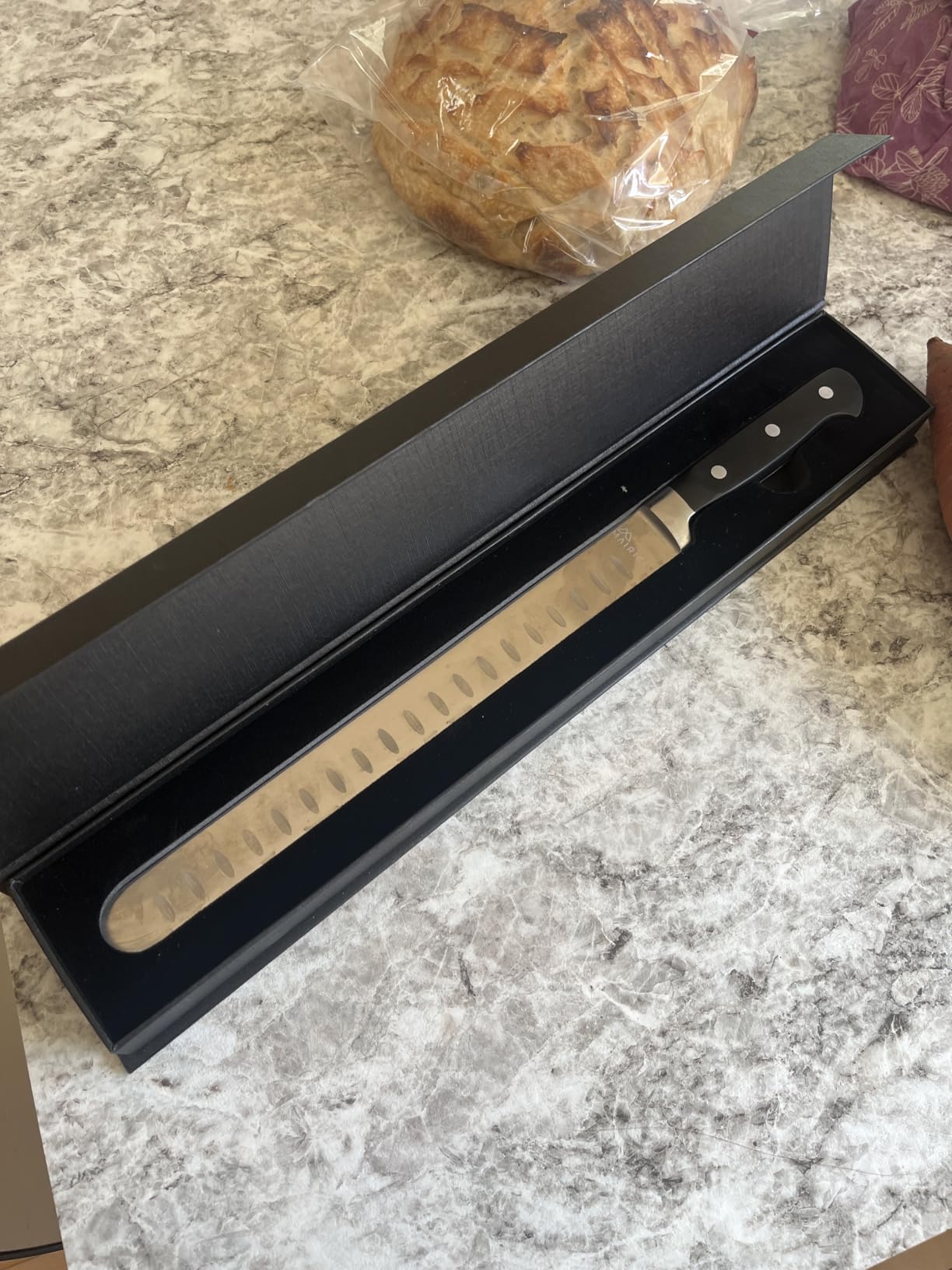 Brisket Slicing Knife - Ultra Sharp Premium 11-inch Stainless Steel Carving Knife for Slicing Roasts, Meats, Fruits and Vegetables customer photo 1