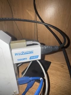 PORTHOLIC Wii to HDMI Converter 1080P for Full HD Device, Wii HDMI Adapter with 3,5mm Audio Jack&HDMI Output Compatible with Wii, Wii U, HDTV, Monitor-Supports All Wii Display Modes 720P, NTS customer photo 2