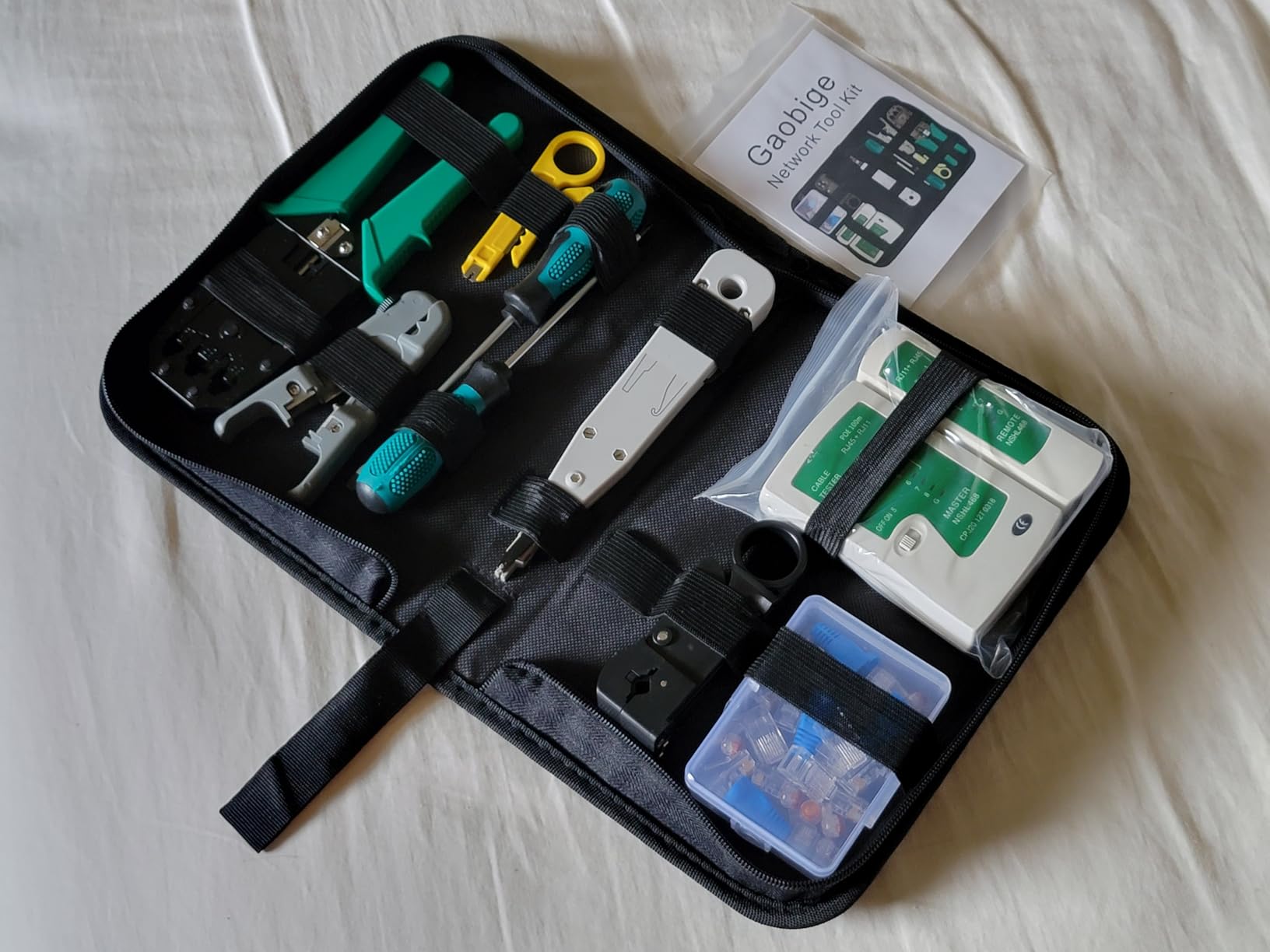 Gaobige Network Tool Kit for Cat5 Cat5e Cat6, 11 in 1 Ethernet Crimper Kit customer photo 1