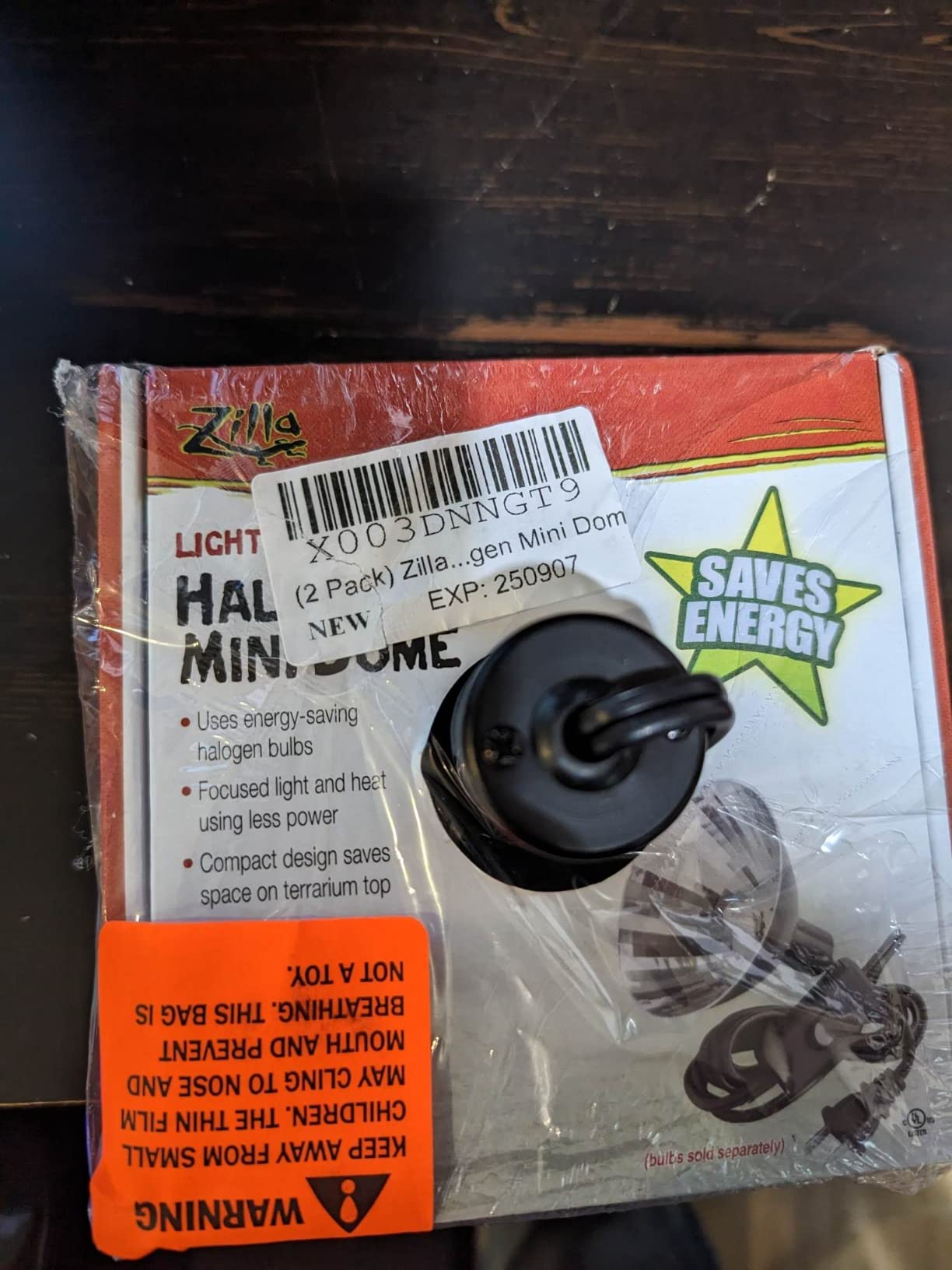 (2 Pack) Zilla Reptile Habitat Lighting, Terrarium Heat Lamp Halogen Mini Dome customer photo 2