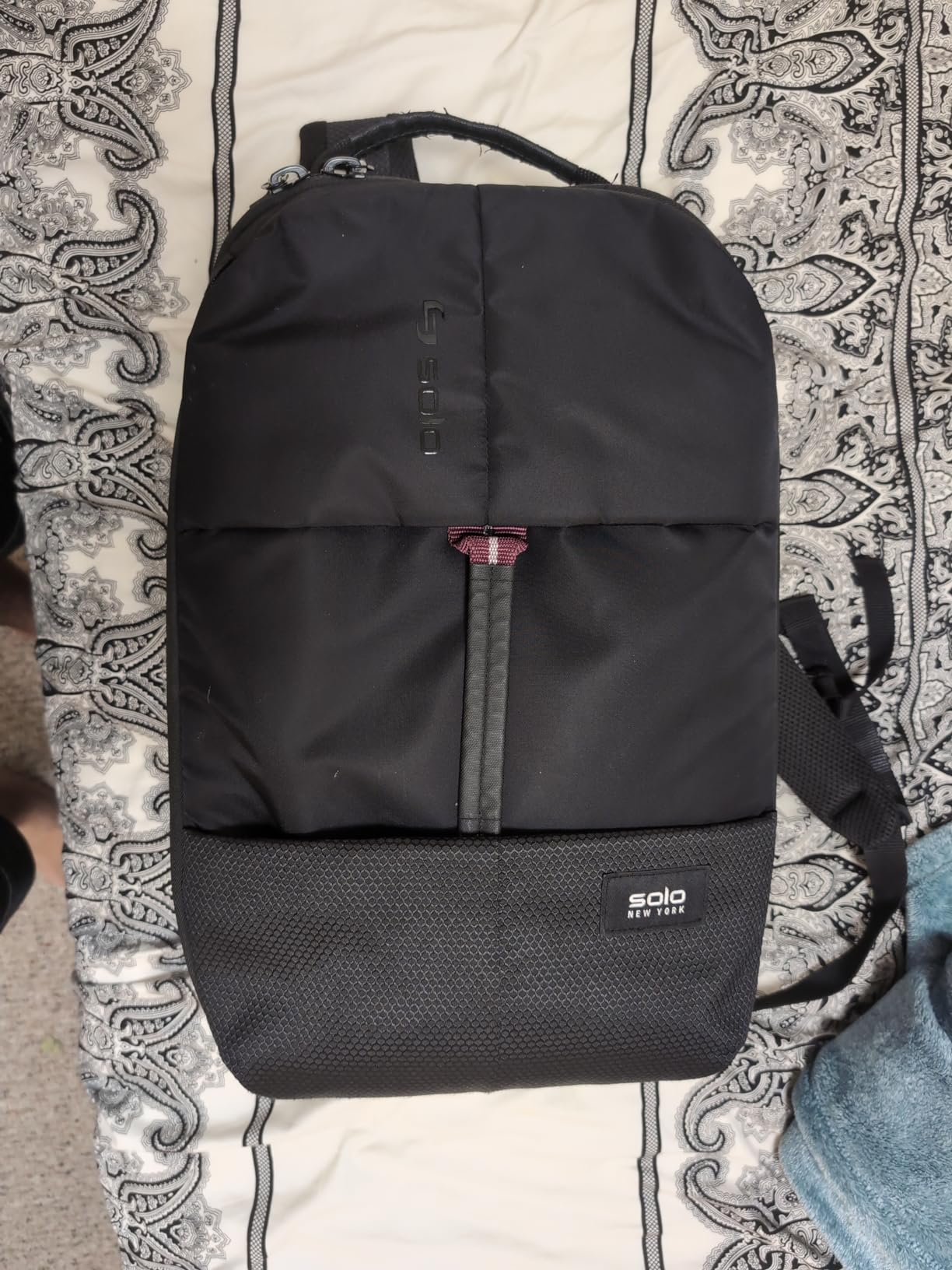 Solo New York Travel Backpack Duffel - Convertible Travel Duffle Bag for Men & Women, Carry On Size, Use for Gym, Flights, or Work, Separate Shoe Compartment, Padded Straps - All-Star, Black customer photo 2