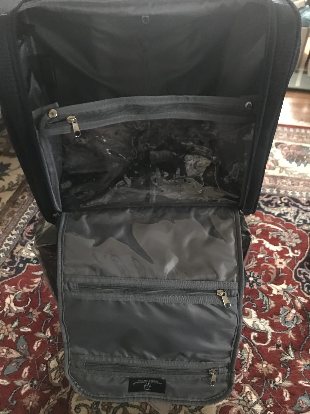 TPRC 15” Underseat Carry-On Luggage Airline Approved Personal Item with USB Charging Port, Purple customer photo 1