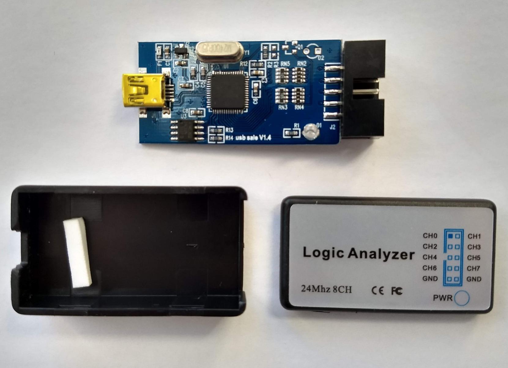 HiLetgo USB Logic Analyzer Device with EMI Ferrite Ring USB Cable 24MHz 8CH 24MHz 8 Channel UART IIC SPI Debug customer photo 1