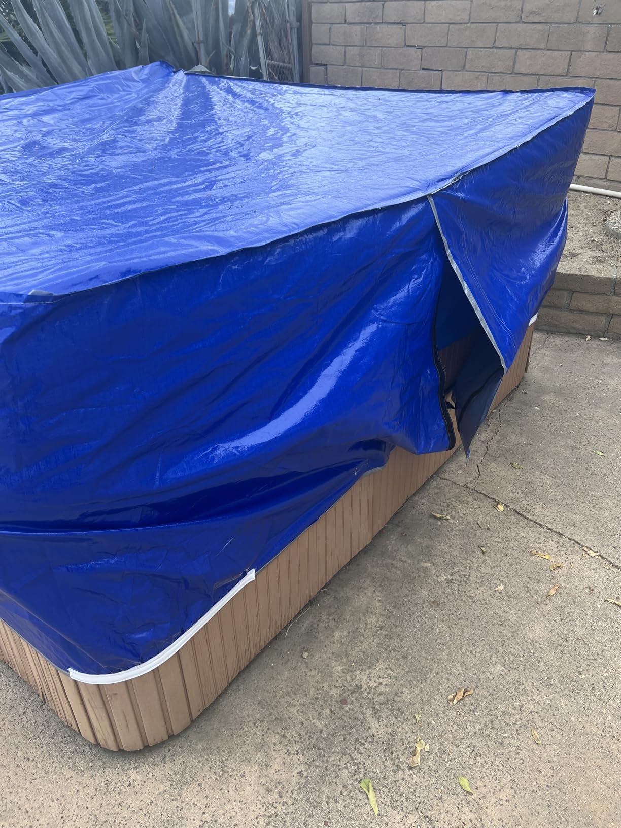 Waterproof Hot Tub Cover 170G Polyethylene Spa Cover customer photo 2