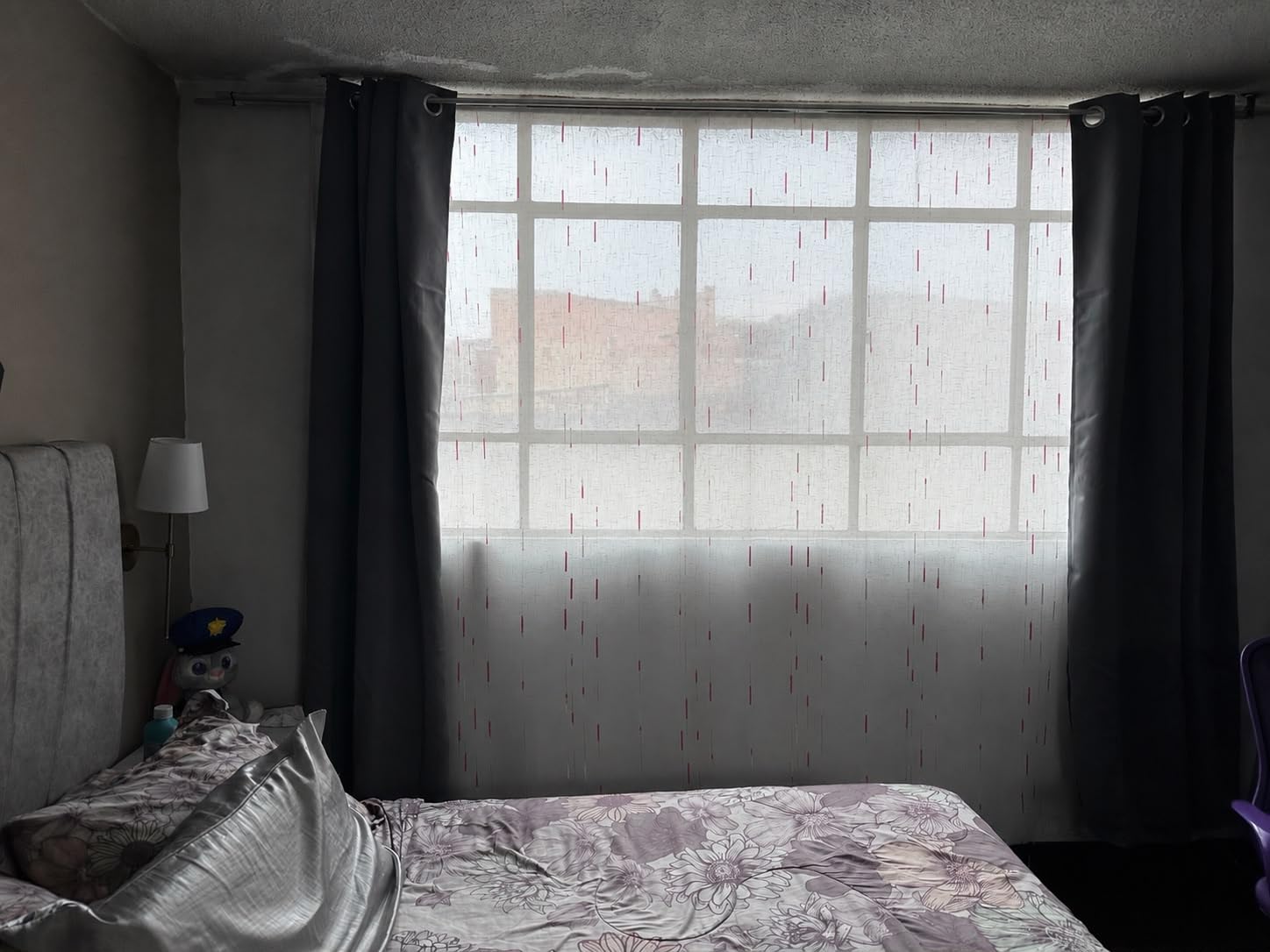 HOMEIDEAS Blackout Curtains for Bedroom 52 X 84 Inch Long 2 Panels Set Light Grey/Gray Room Darkening Curtains/Drapes, Soundproof Thermal Grommet Window Curtains for Living Room customer photo 1