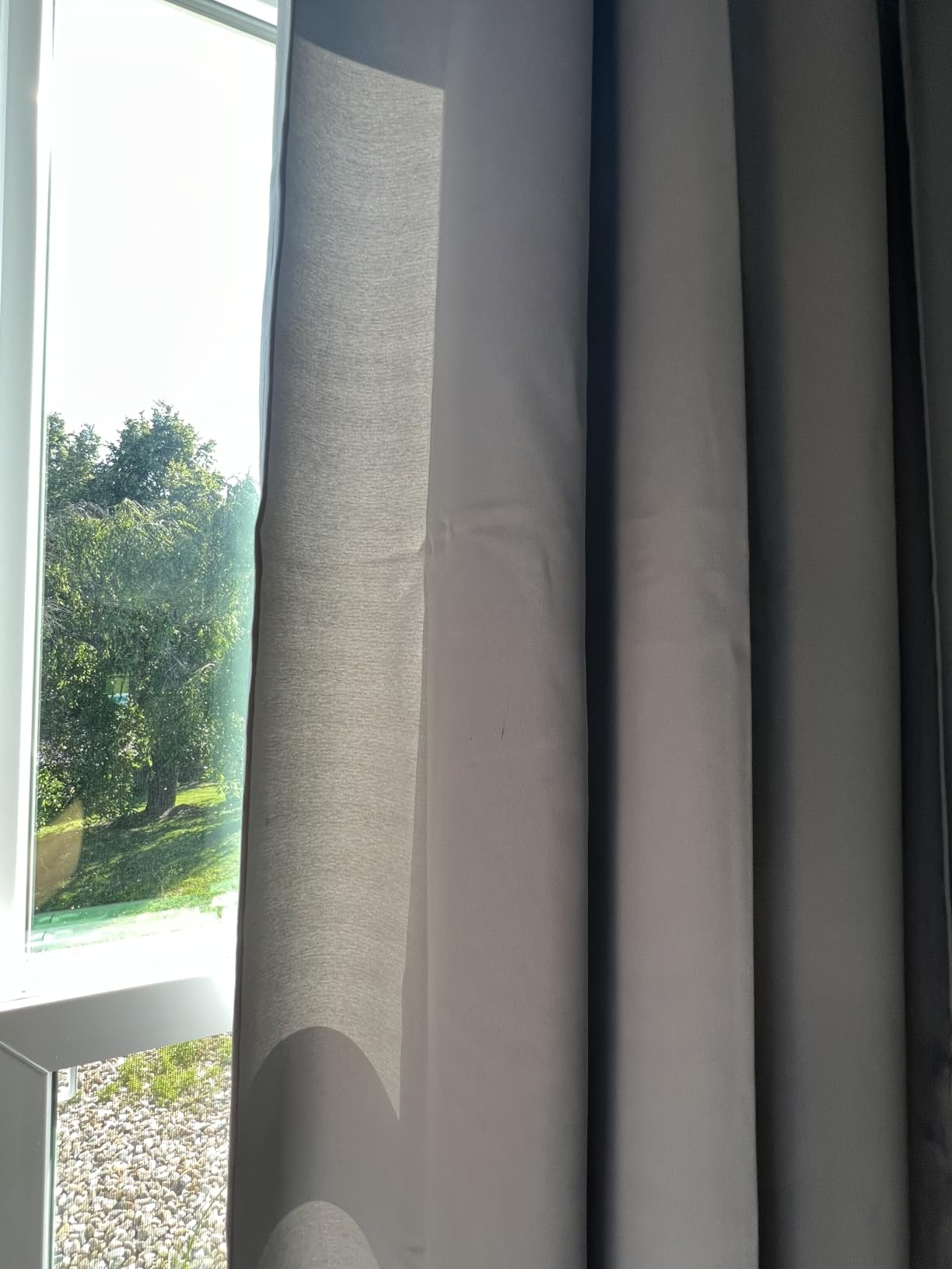 HOMEIDEAS Blackout Curtains for Bedroom 52 X 84 Inch Long 2 Panels Set Light Grey/Gray Room Darkening Curtains/Drapes, Soundproof Thermal Grommet Window Curtains for Living Room customer photo 2