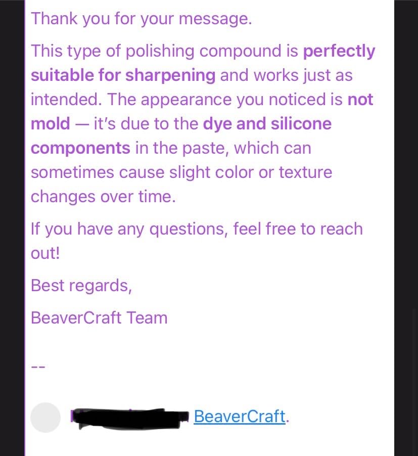 BeaverCraft Stropping Leather Strop for Knife Sharpening Strop LS2P1 - Knife Stropping Kit 3 x 8 IN - Knives Sharpener with Honing Strop Polishing Compound Set - Double Sided customer photo 2