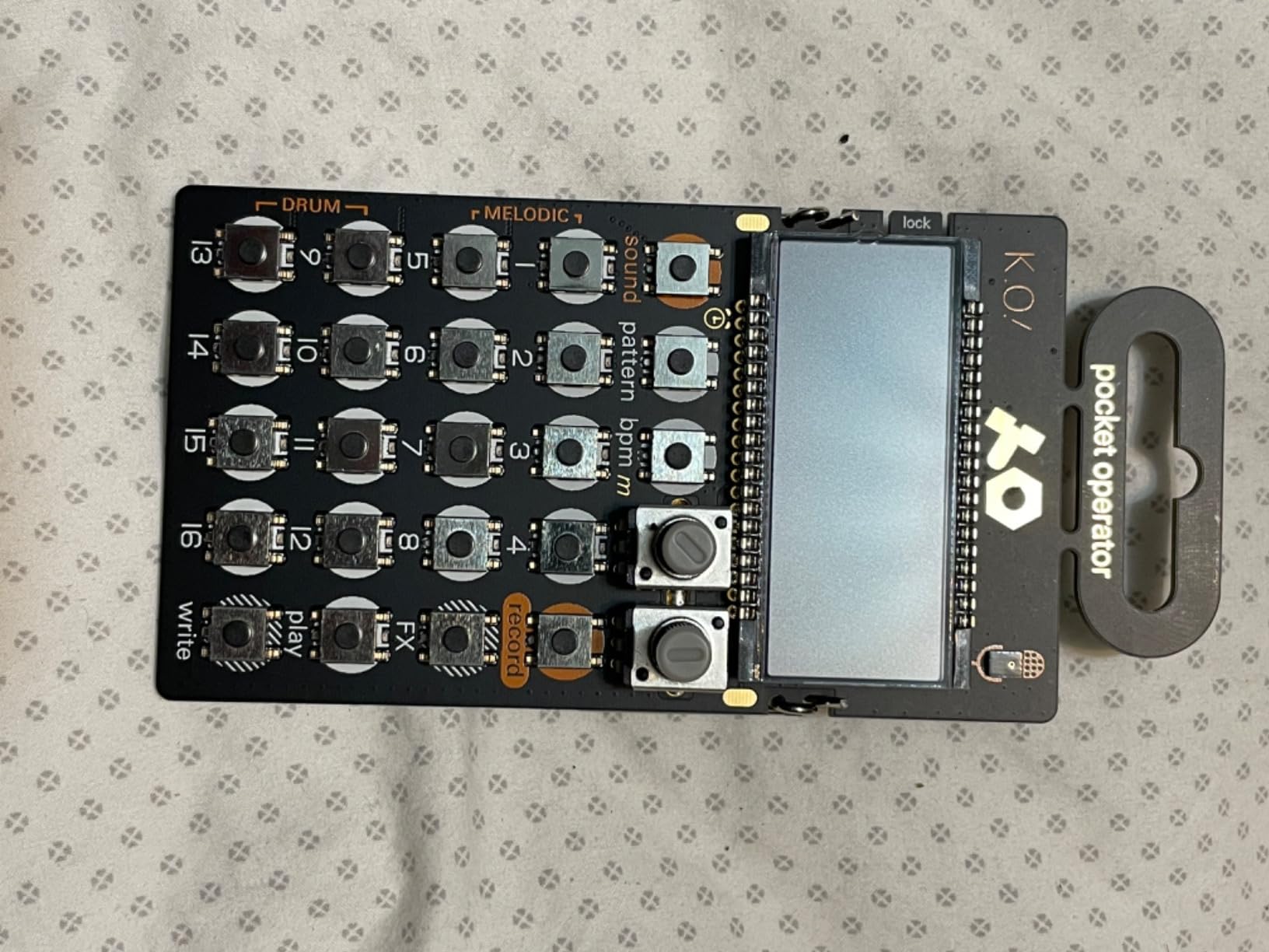 teenage engineering pocket operator PO-33 K.O.! micro sampler and drum machine with built-in microphone, sequencer and effects customer photo 2