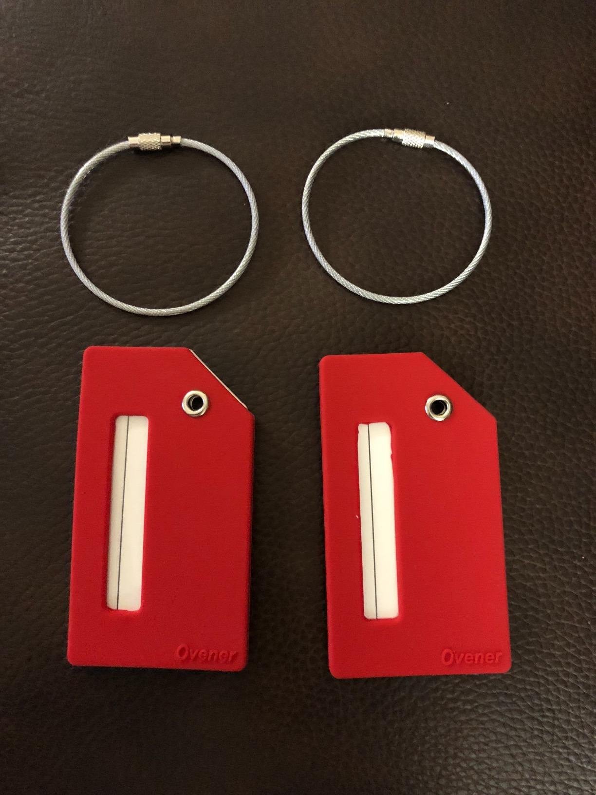 Silicone Luggage Tag with Name ID Card Perfect to Quickly Spot Luggage Suitcase customer photo 1
