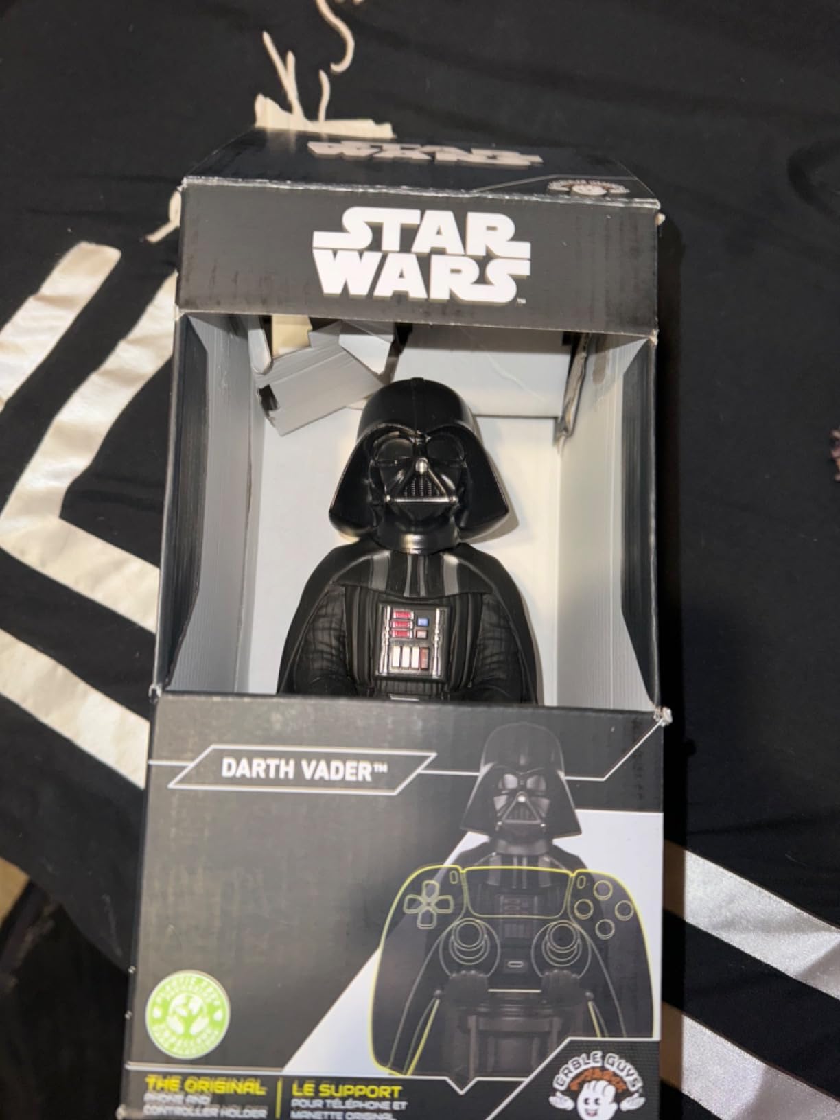 Exquisite Gaming: Star Wars: Darth Vader - Original Mobile Phone & Gaming Controller Holder, Device Stand, Cable Guys, Licensed Figure (Multi-colored) customer photo 2