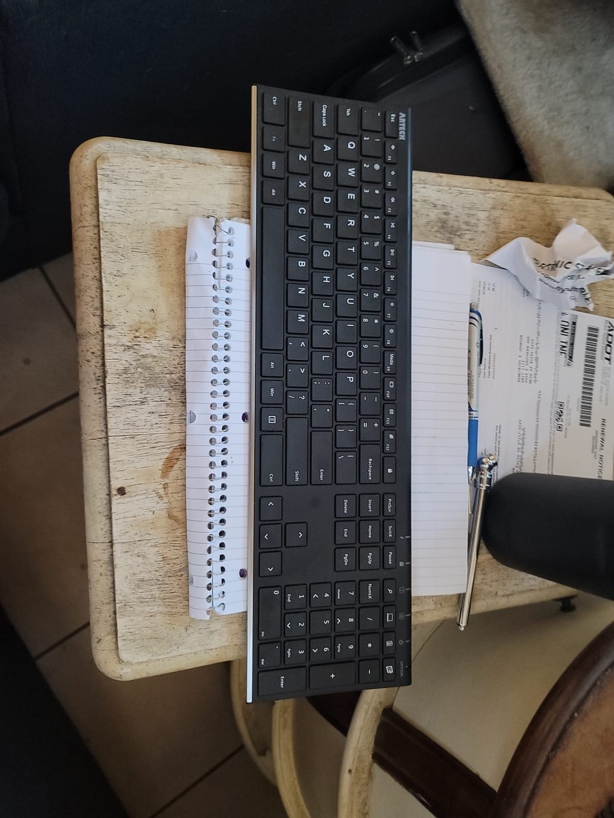 Arteck 2.4G USB Wireless Keyboard Full Size Keyboard for Computer/PC/Laptop customer photo 1