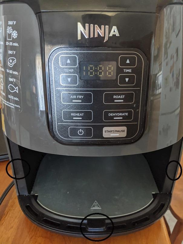 Ninja AF101 Air Fryer, 4 Qt Capacity, 4-in-1 Crisp, Roast, Reheat, Dehydrate, Dishwasher Safe Parts, 105°F-400°F, 1550 Watt, Grey customer photo 2