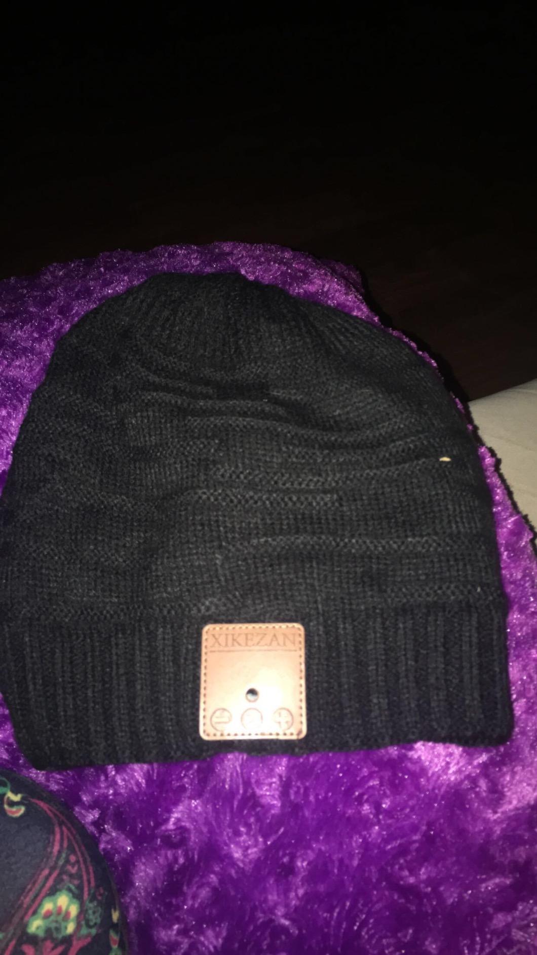 Bluetooth Beanie Hat,Unique Christmas Tech Gifts for Boyfriend Husband Him Men Women Teen Boys Girls Teenage Coworker Stocking Stuffers Secret Santa Best Friend Birthday Gifts customer photo 2