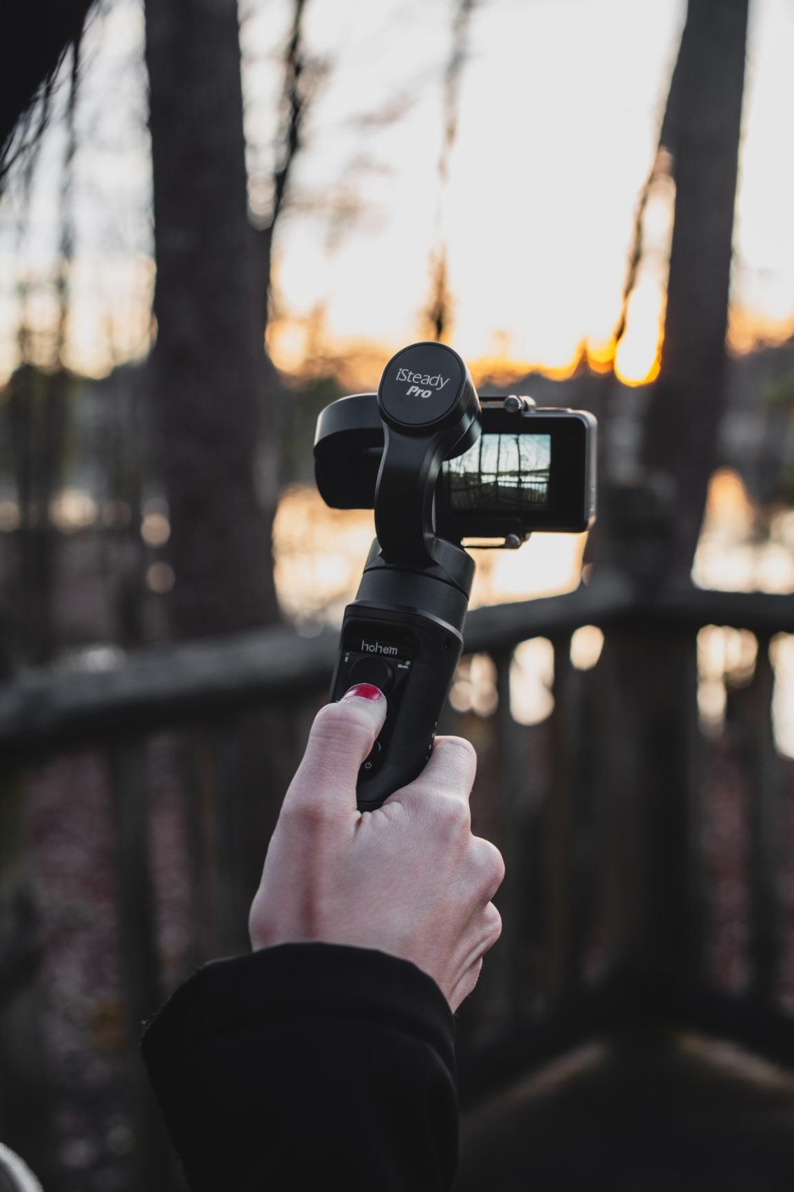 Hohem Action Camera Gimbal 3-Axis Handheld Stabilizer for GoPro Hero 12/11/10/9/8/7/6/5, Gimble Stabilizer for Osmo Action 4/3 Support WiFi Control Inception Sports Mode (iSteady Pro4) customer photo 1