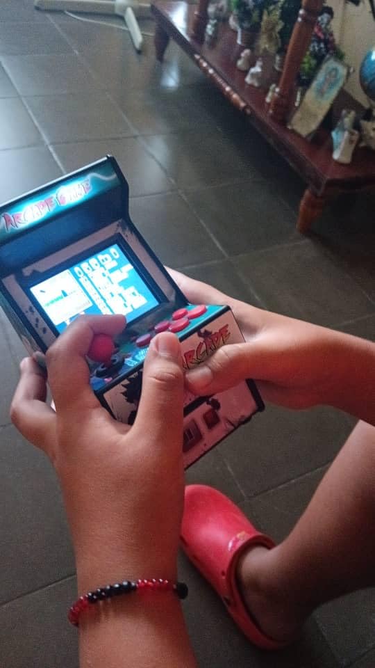 Mini Arcade Machine, Built in 156 Classic Retro Games, 2.8 Inch Screen | 156 Classic 16-Bit Video Games, Handheld Game Console, Rechargeable Battery, Support for TV Output, Birthday Present for kids customer photo 1