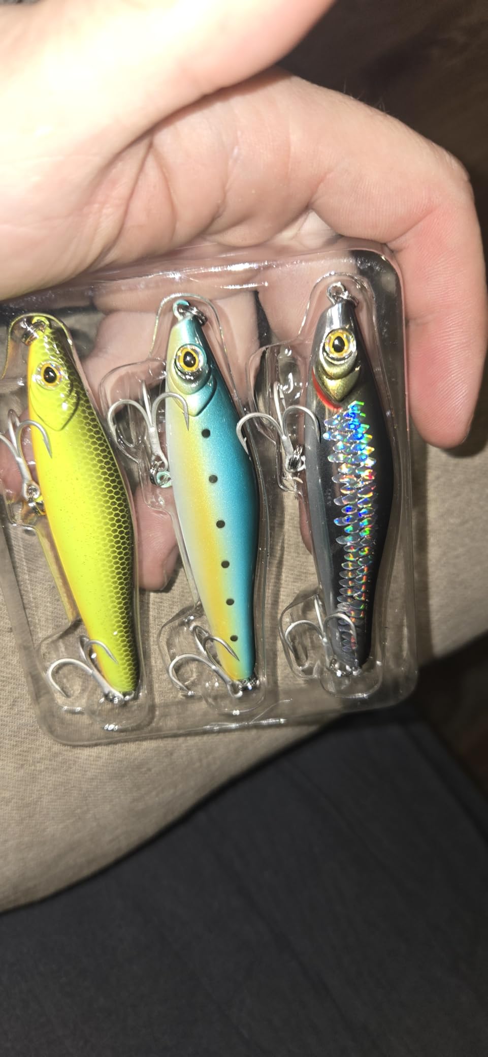 TRUSCEND Swimmax Easy Catch Fishing Lures with BKK Hooks, Wiggling, Vibrating, Rattling and Gurgling for More Bite, Heavy-Duty Dyneema Fiber Jointed Swimbaits for Bass, Trout, Walleye, Crappie, Pike customer photo 2