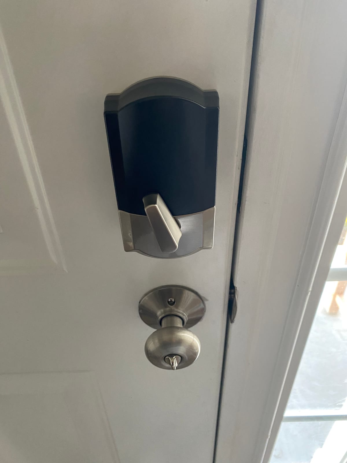 Schlage Encode Smart WiFi Deadbolt Lock with Century Trim, Matte Black customer photo 2