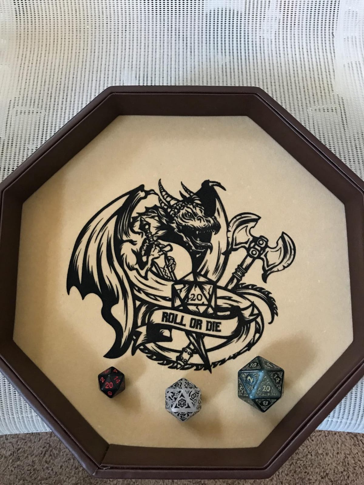 Fantasydice - ROLL OR DIE- Dice Tray - 11.5