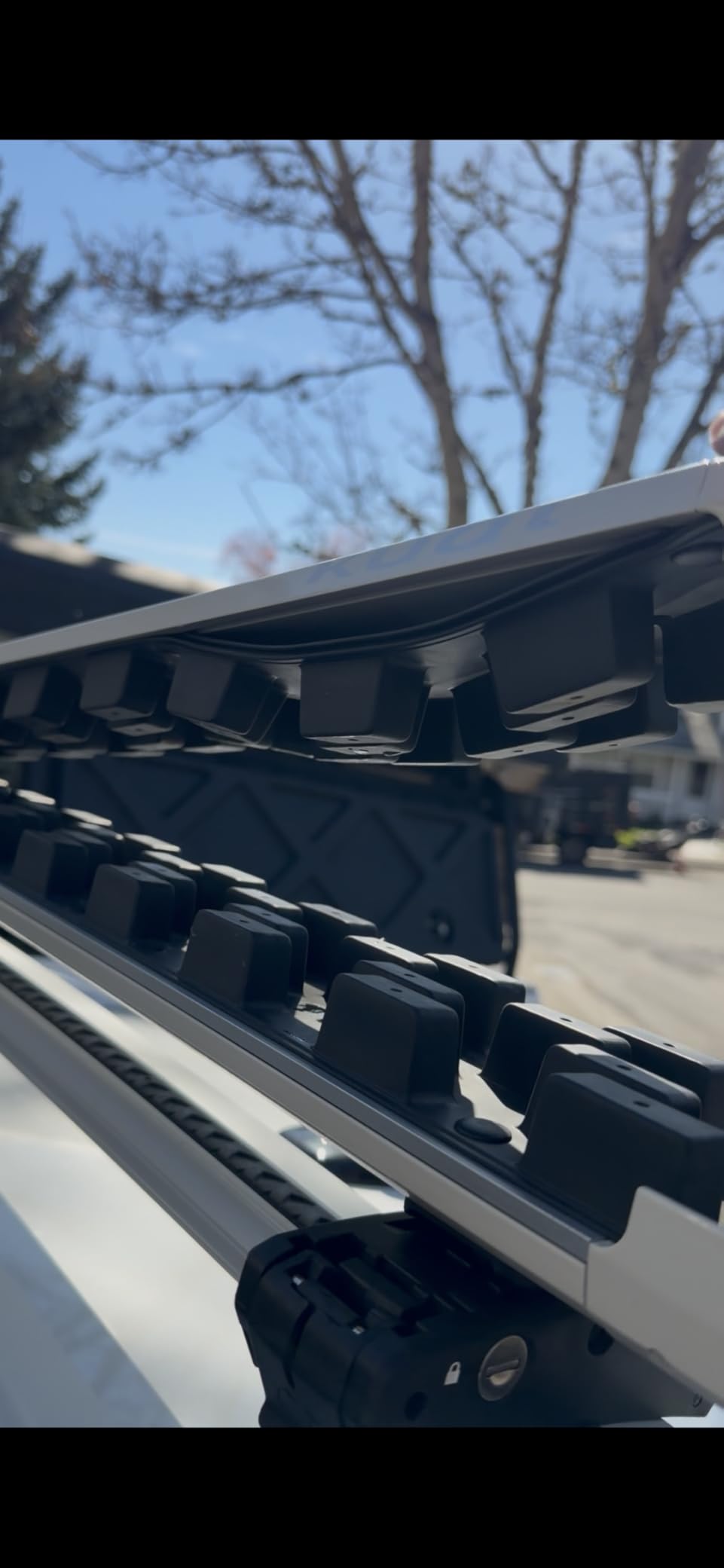 Kuat Grip 4 Rooftop Rack, Fits 6 Skis/4 Snowboards, Gray/Orange Anodize customer photo 2