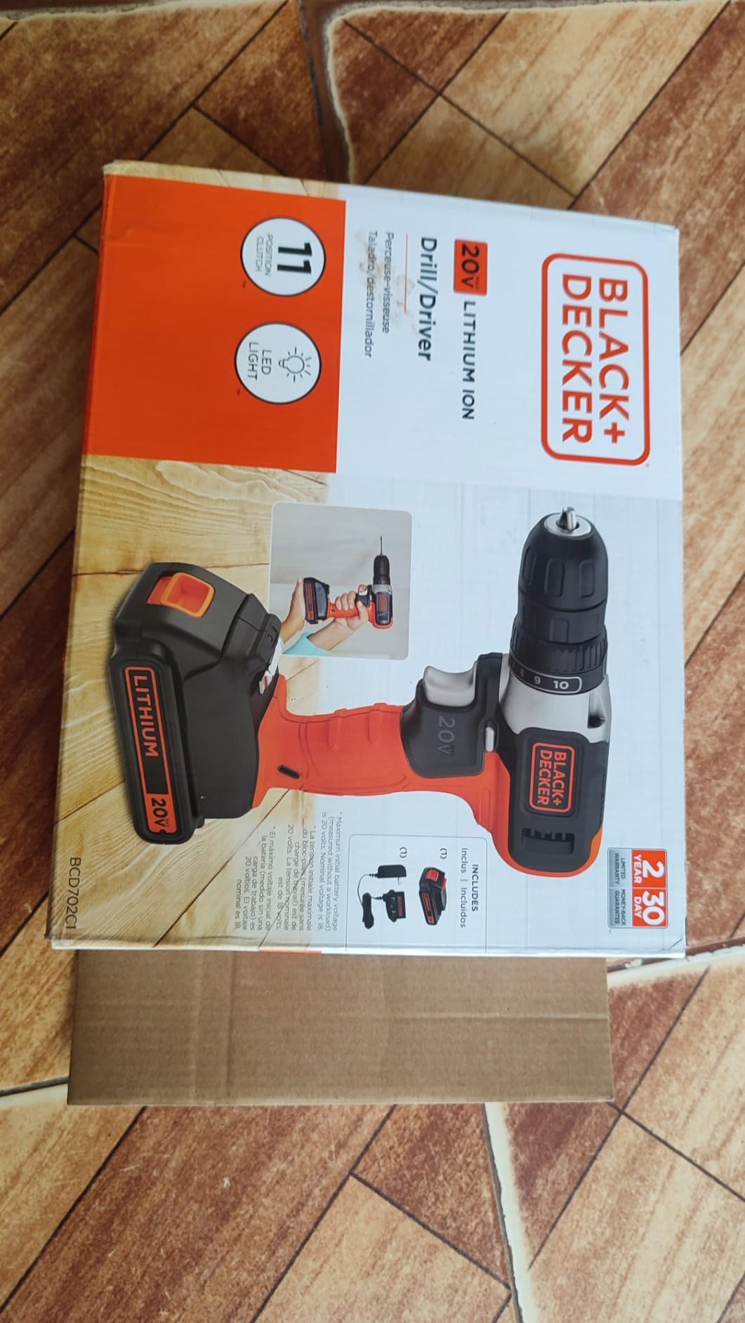 BLACK+DECKER 20V MAX Cordless Drill Kit with Battery, Charger, Includes Double Sided Drill Bit (BCD702C1) customer photo 2