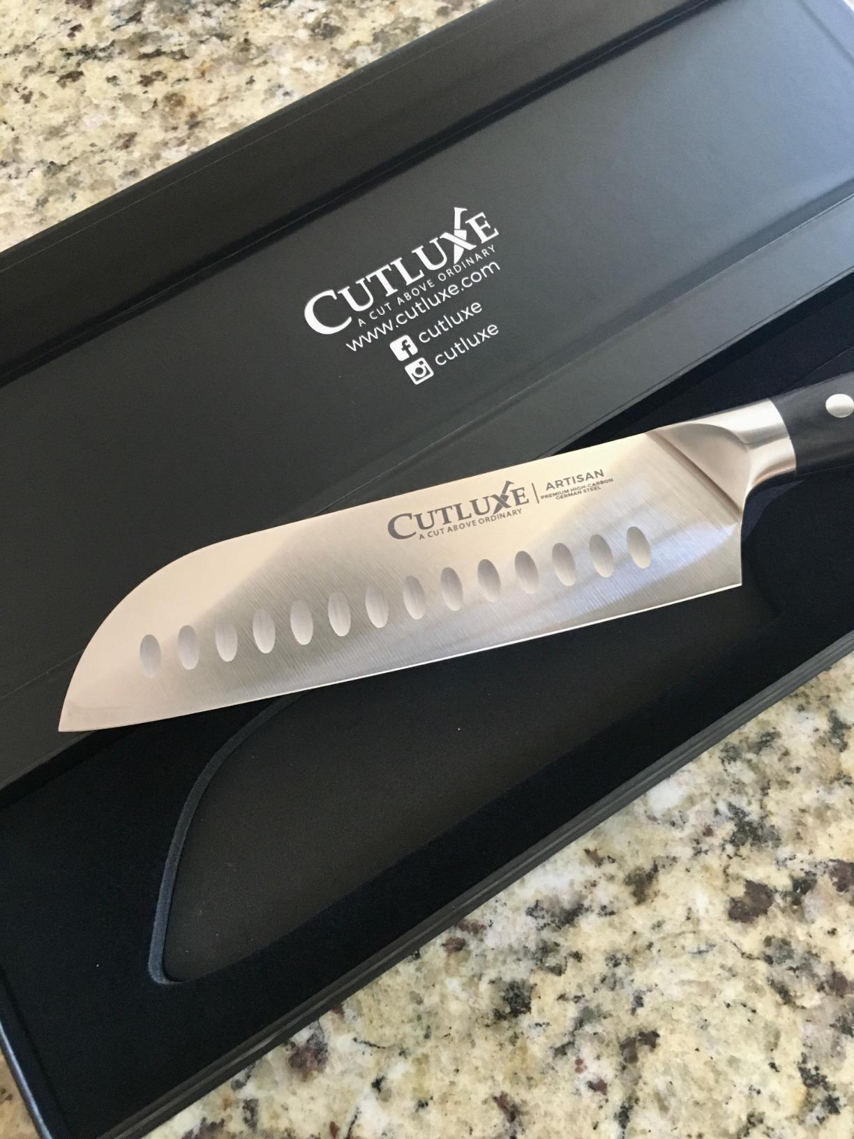 Cutluxe Santoku Knife, 7