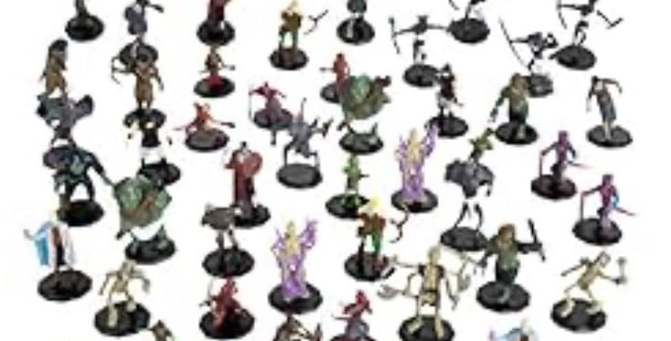 Monster Protectors 56 Fantasy Mini Figures - All Unique Designs - 1