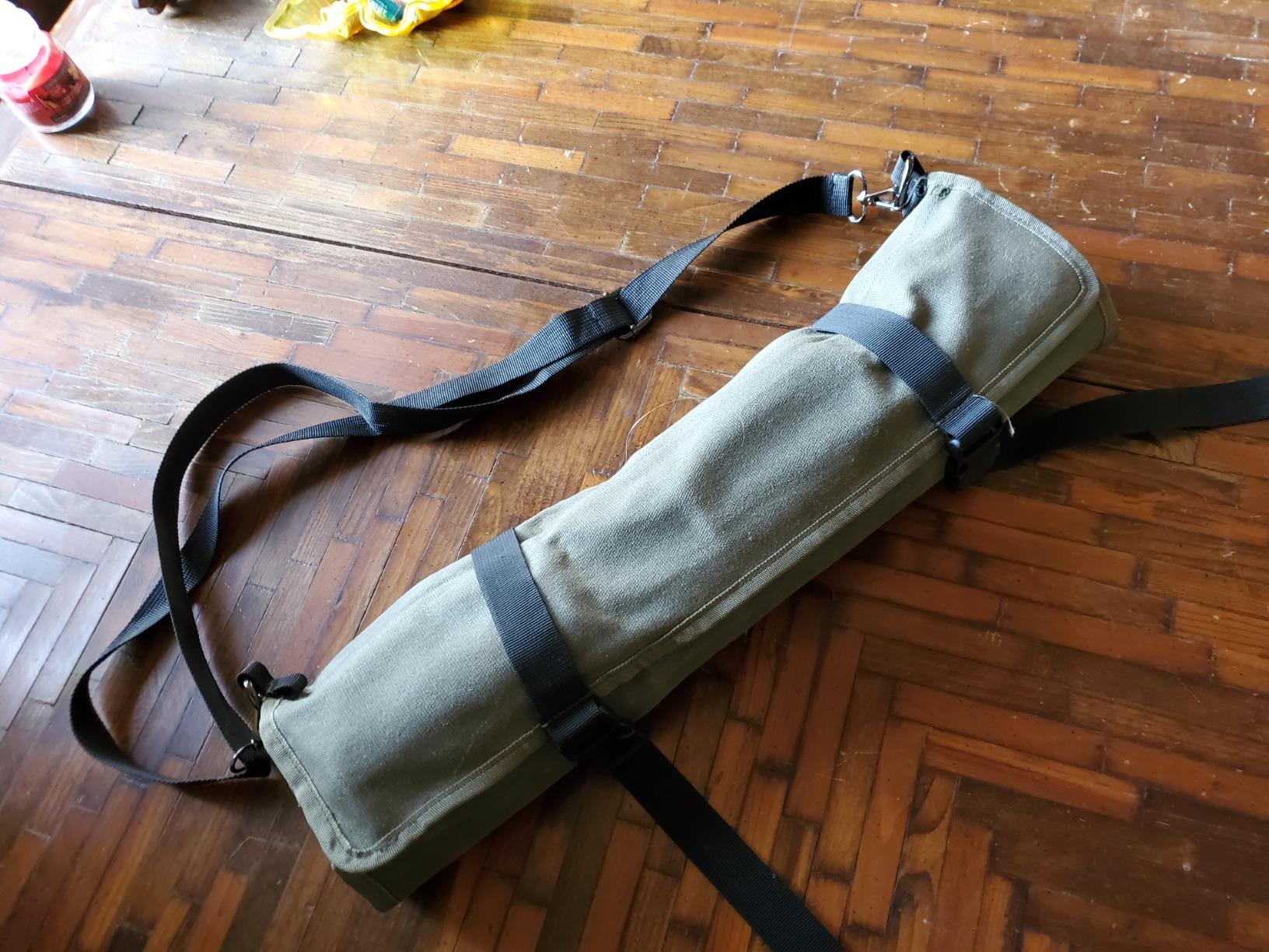 Chef’s Knife Roll Bag,Waxed Canvas Knife Cultery Carrier, Portable Chef Knife Cases,Knife Pouch Holders With 10 Slots Plus 1 Zipper Pockets Can Hold Home Kitchen Knife Tools Up To 18.8” customer photo 2