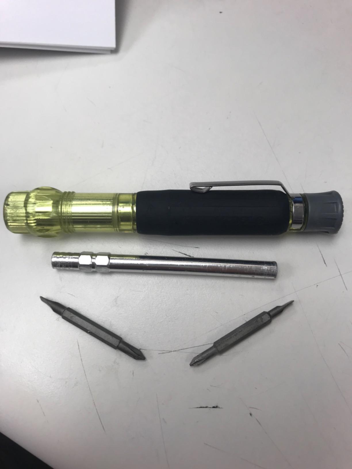 Klein Tools 32614 Multi-bit Precision Screwdriver Set, 4-in-1 Electronics Pocket Screwdriver, Professional Phillips and Slotted Bits, EDC customer photo 2