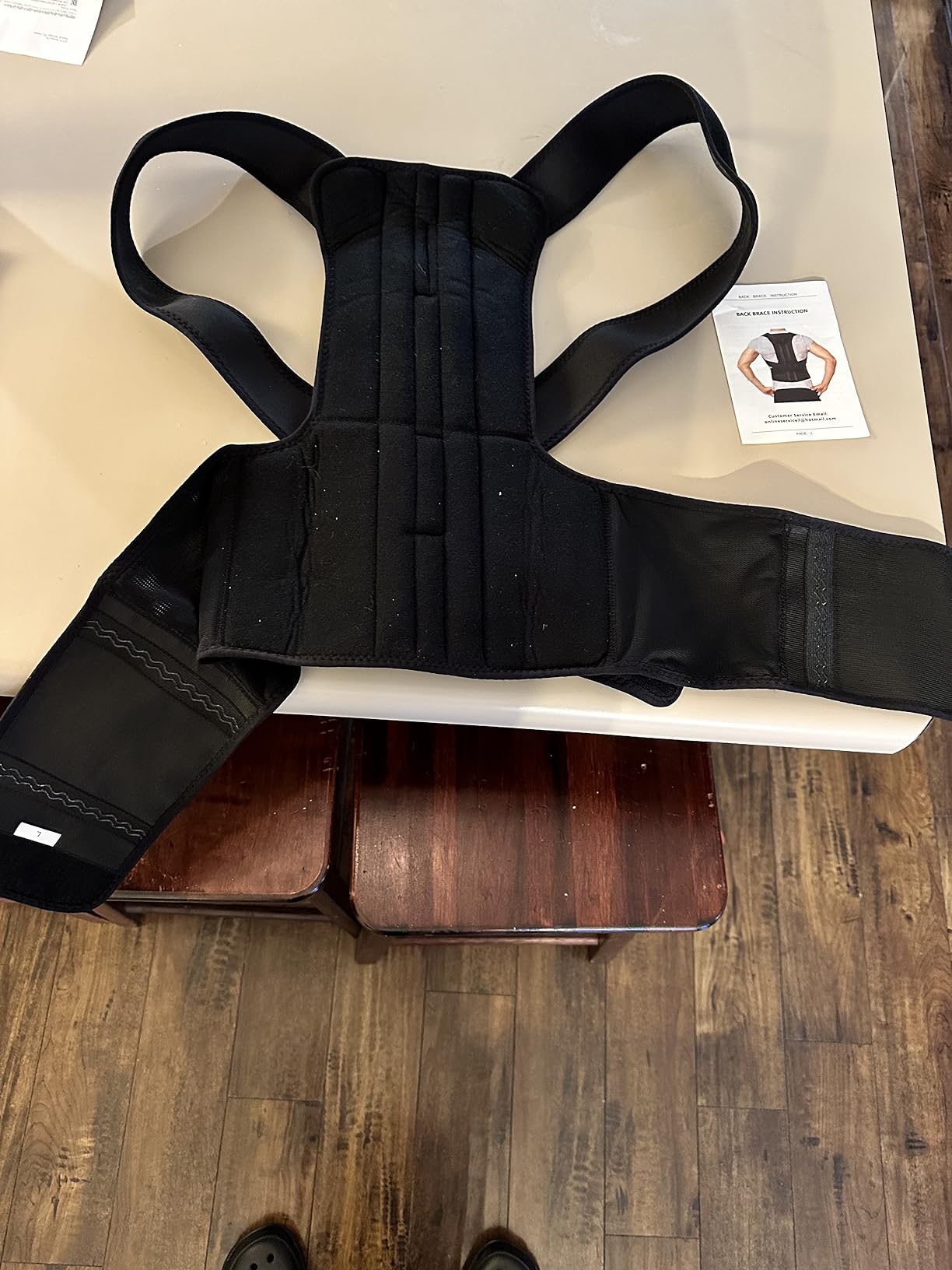 Fitsupport Back Brace Posture Corrector for Women and Men Back Lumbar Support Shoulder Posture Support for Improve Posture Provide and Back Pain Relief Large(Pack of 1) customer photo 1