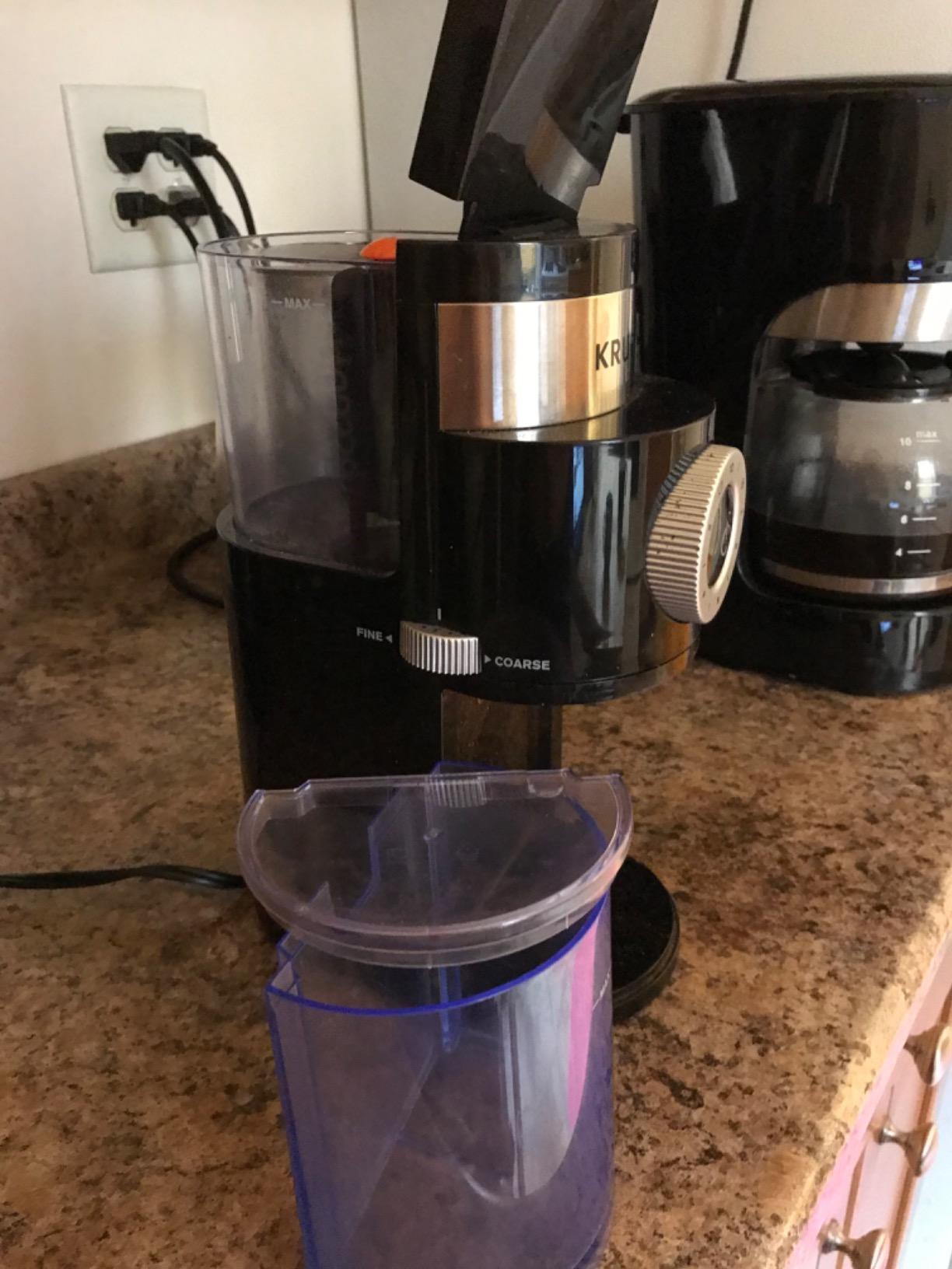 KRUPS Precision Burr Coffee Grinder: 12 Settings, 8 oz Capacity for Drip, French Press, Espresso, Pour Over, Cold Brew - Stainless Steel, 110W, Auto-Stop, Easy Clean - Coffee Grinders for Home Use customer photo 1