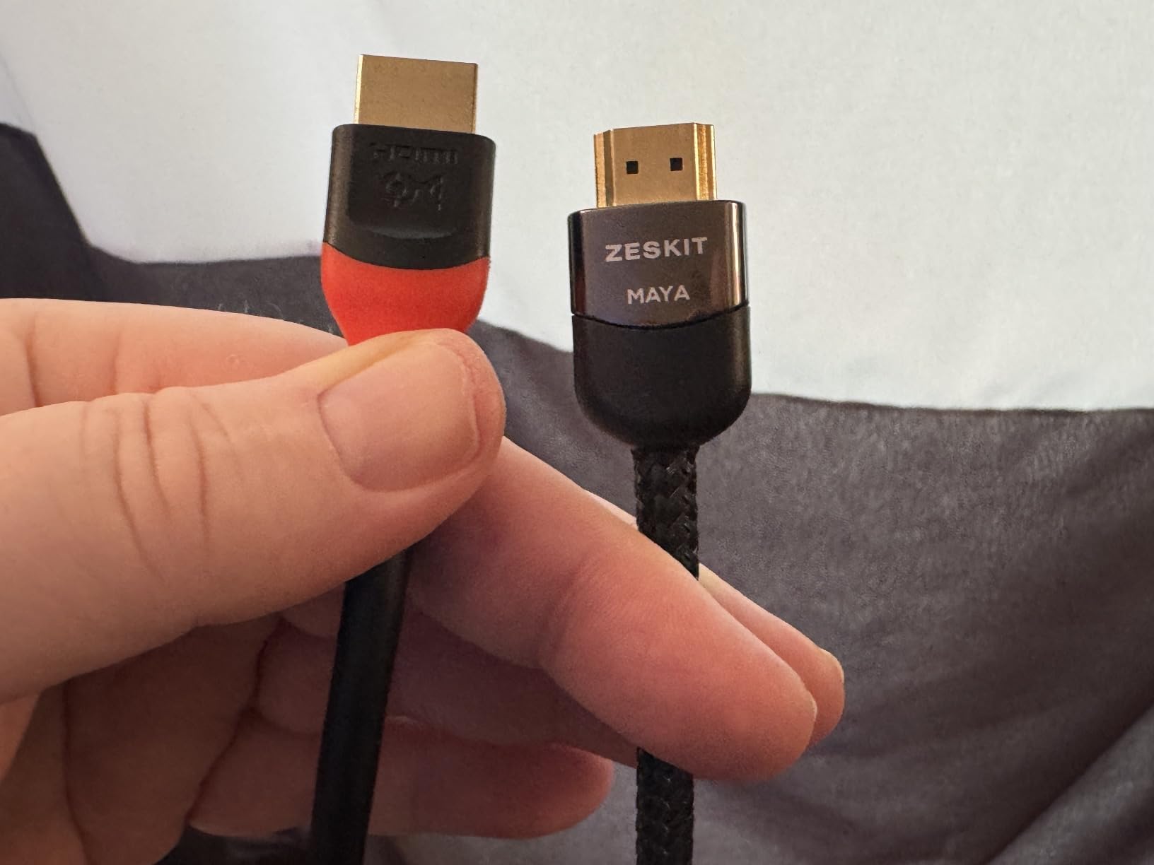 Zeskit Certified 2.1 8K HDMI Cable 48Gbps 4K120Hz Compatible with Soundbar eARC HDR10 VRR Dolby Vision Atmos HDCP 2.2 & 2.3 Gaming PS5 Xbox Series X Apple TV Roku Monitor (Ultra High Speed Maya 10ft) customer photo 1