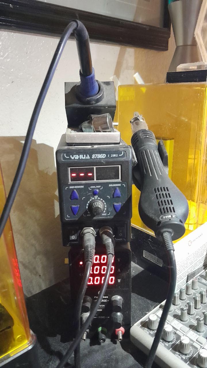 YIHUA 8786D I 2 in 1 Hot Air Rework and Soldering Iron Station with 10 Solder Iron Tips, 4 Hot Air Nozzles, °F /°C, Cool/Hot Air Conversion and Sleep Function customer photo 1