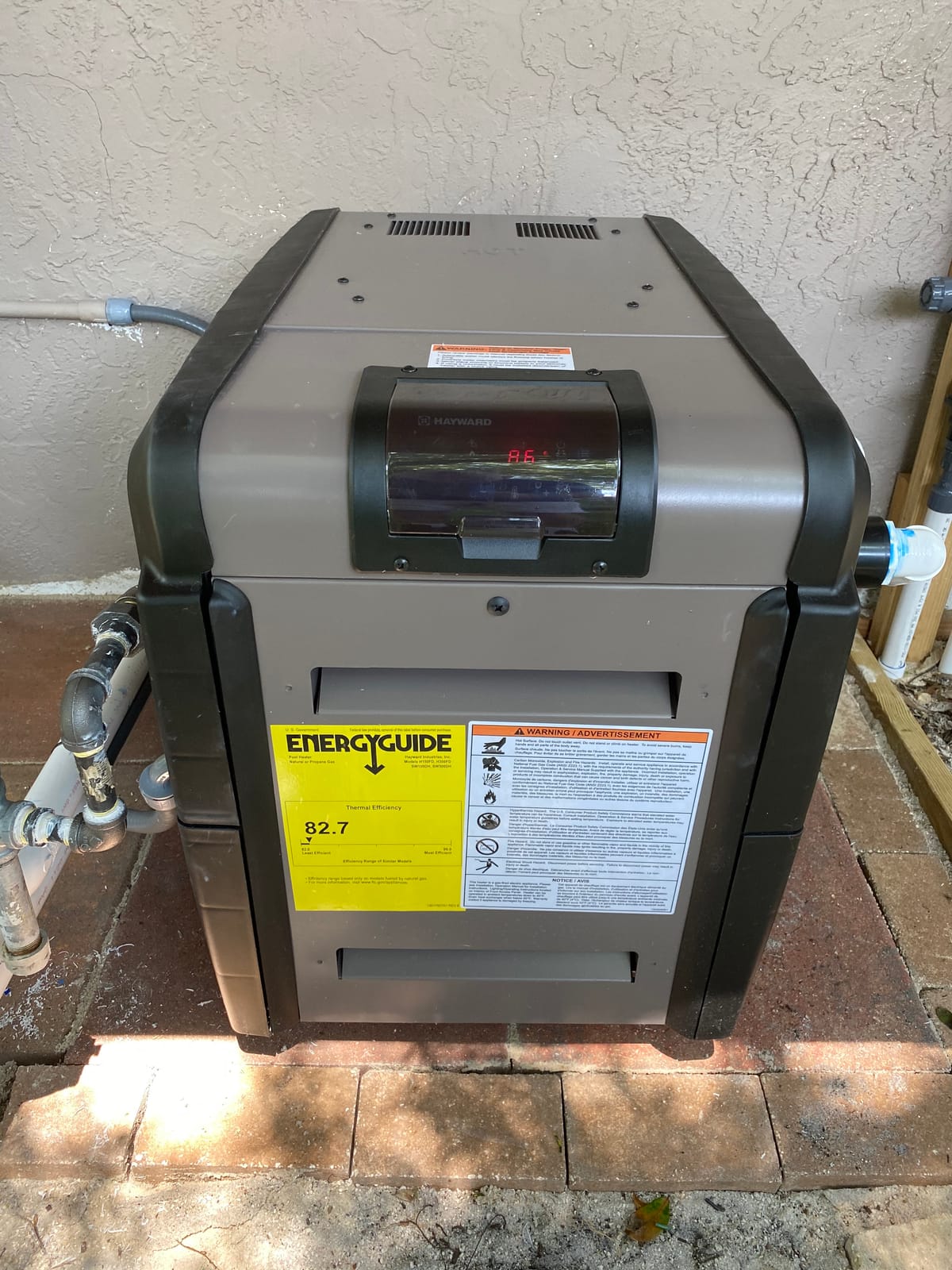 Hayward H-Series Natural Gas Pool Heater for Inground Pools 150,000 BTU customer photo 2
