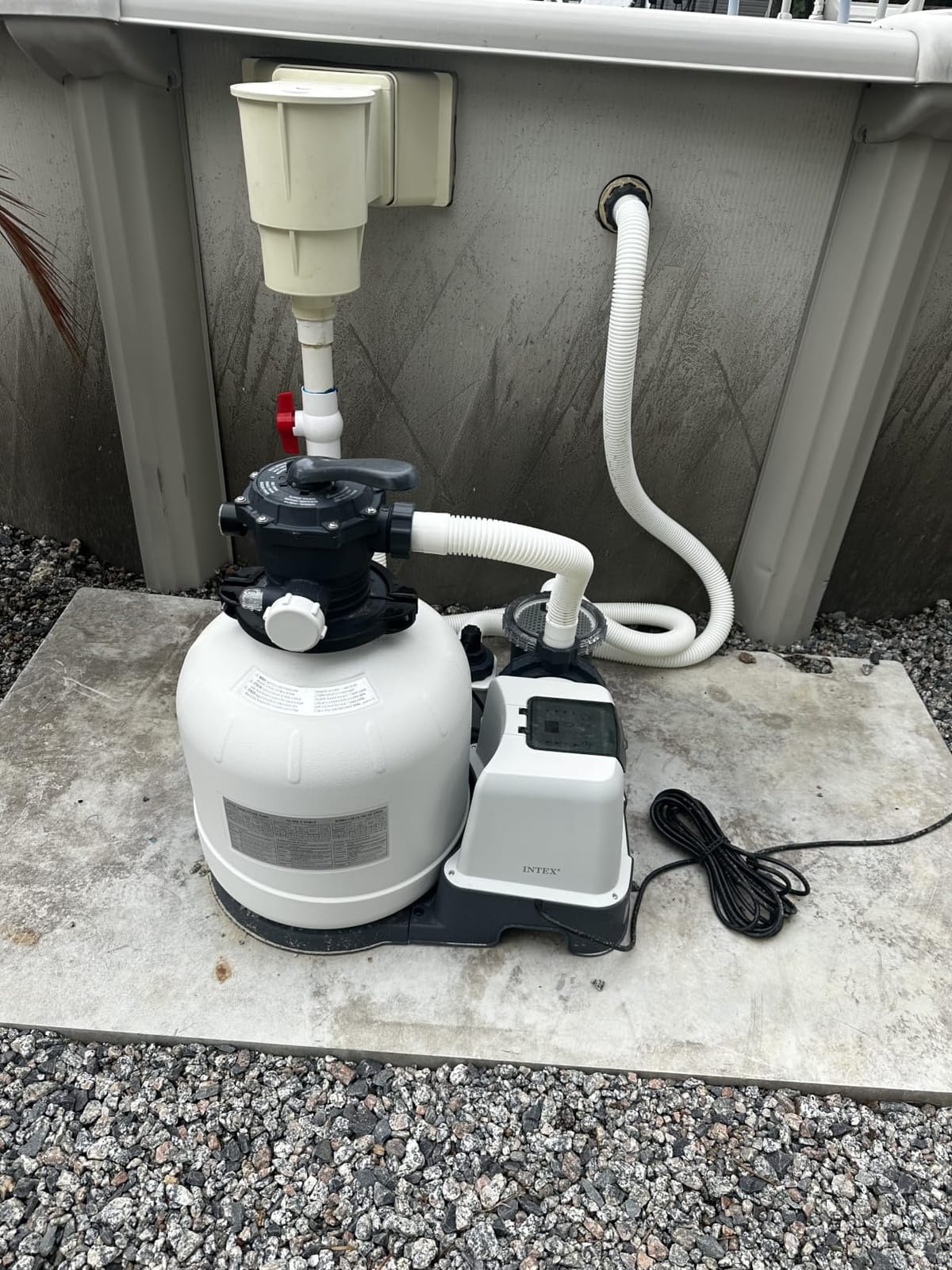INTEX Krystal Clear 2,100 GPH Sand Filter Pump and Pool Saltwater System customer photo 1